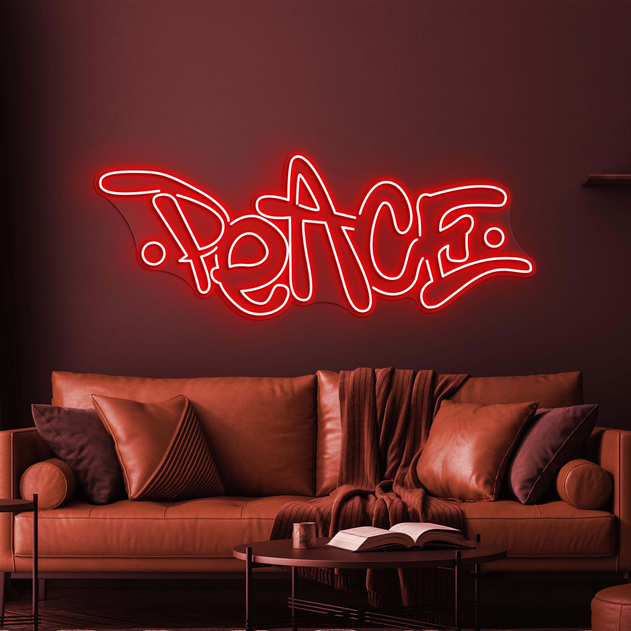 Peace Neon Sign, Peace LED Light, Positive Wall Decor, Custom Neon Sign, Home Wall Decor, Peace Neon Bar Sign, Game Room Decor, Love Sign