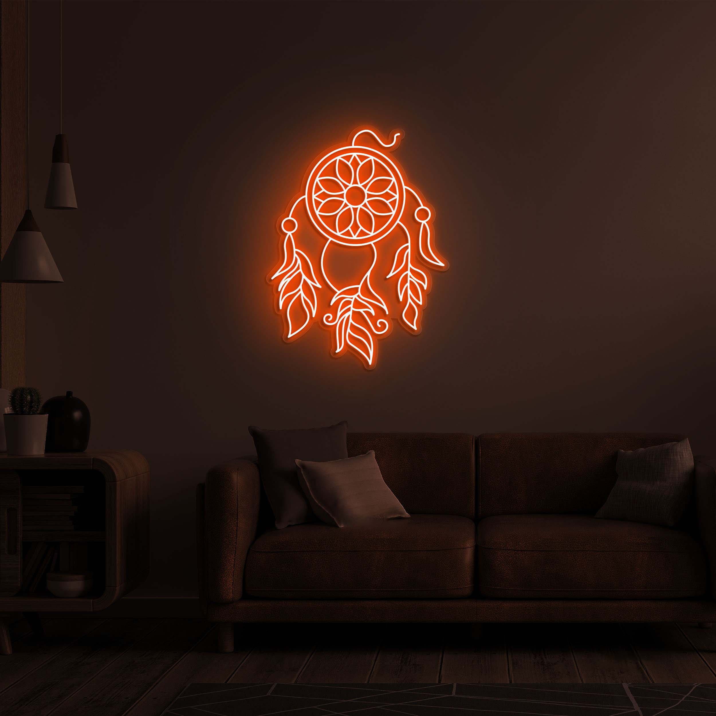 Dream LED Neon Sign, Dream Catchers Neon Light, Custom Neon Sign, Gift for Bedroom Wall or Home, Neon Light Art, Event and Wedding Decor