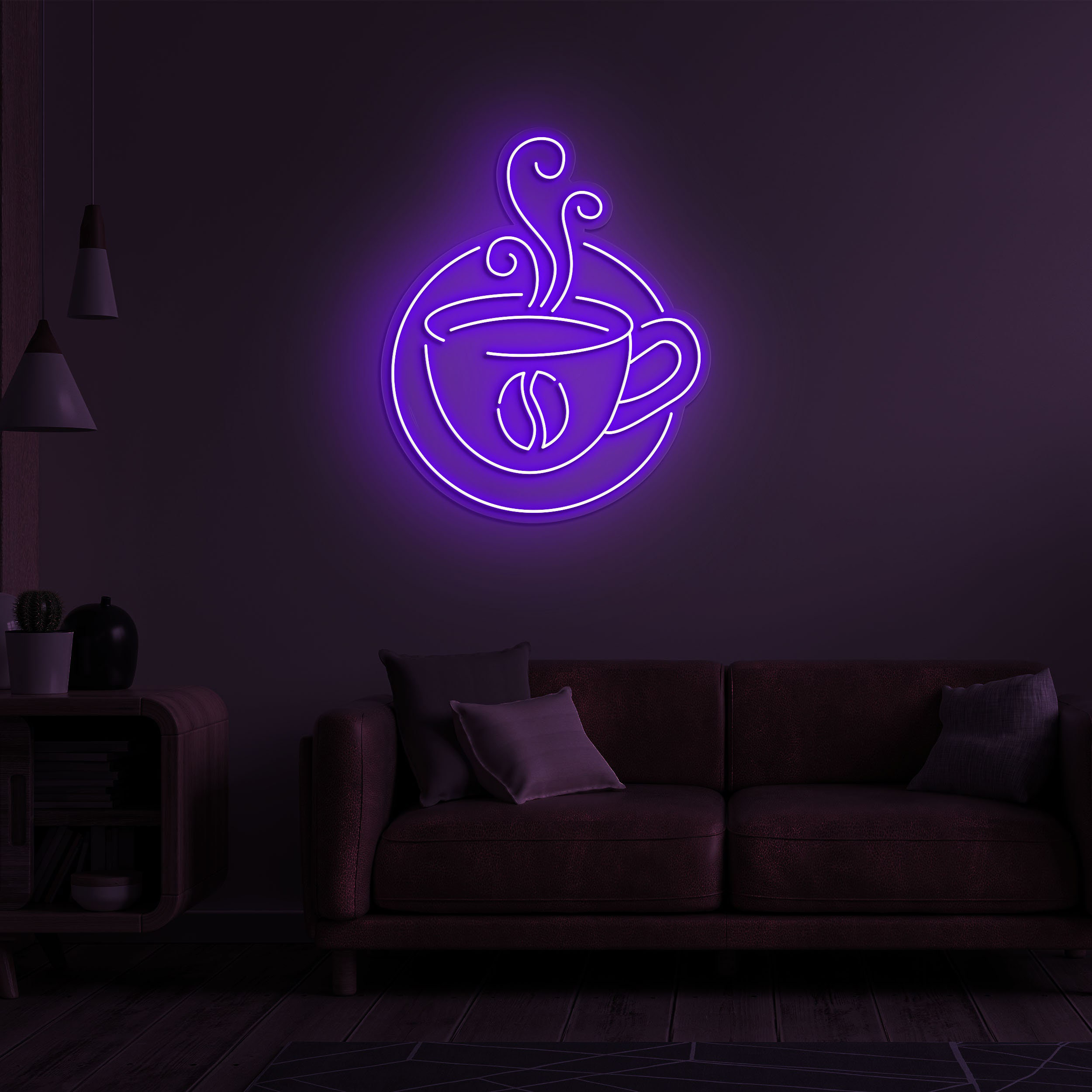 Coffee Cup Neon Light, Coffee Neon Sign for Home or Café, Coffee Shop Decor, Kitchen and Lounge Decor, LED for Coffee Lovers, Café Bar Gift