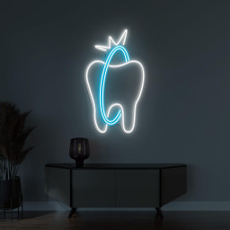 Tooth Neon Sign, Tooth LED Light, Dentist Wall Decor, Teeth Hospital Neon Art, Teeth Wall Sign, Dental Clinic Decor, Dental Clinic Logo Sign