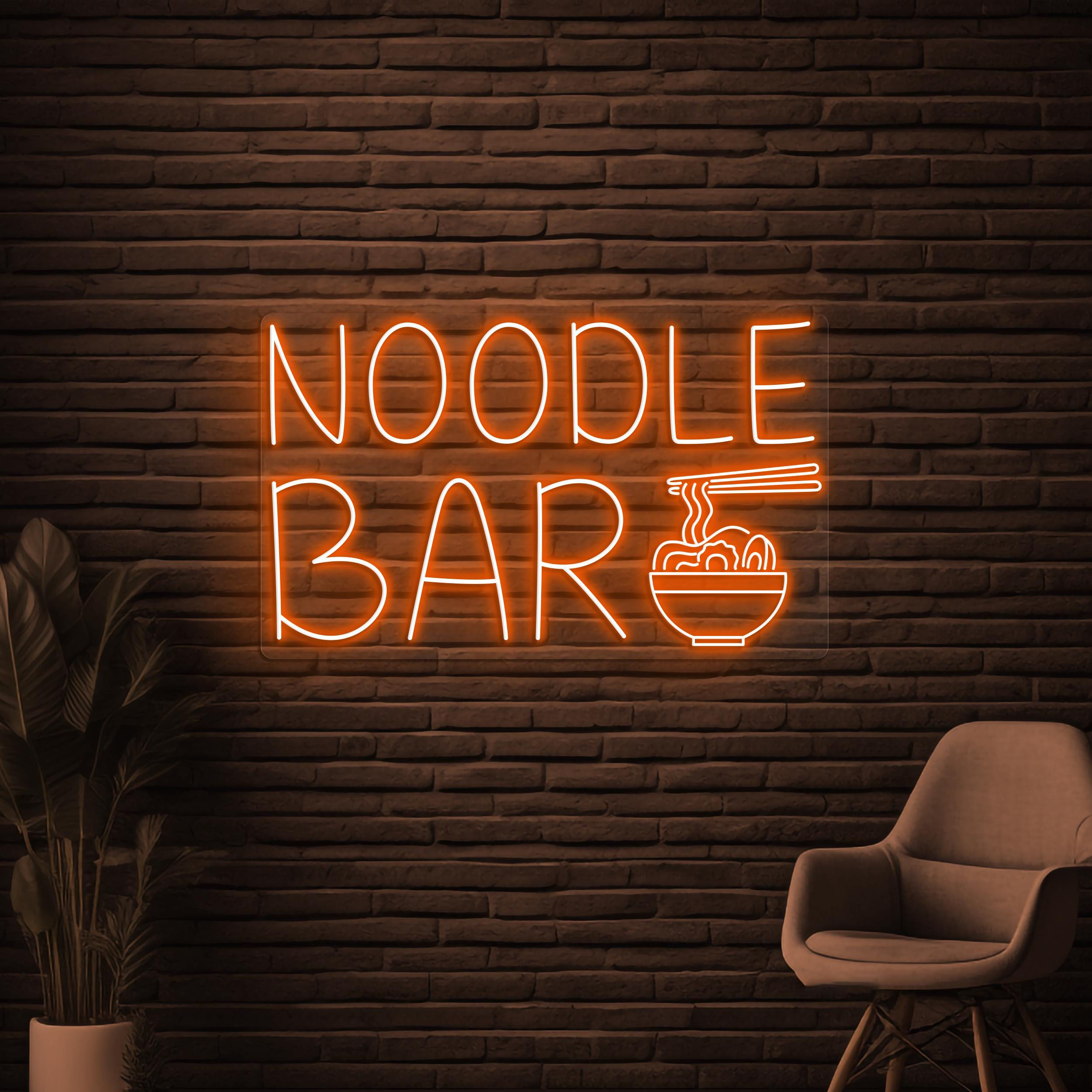 Noodle Bar Neon Sign, Noodle Bar LED Light, Kitchen Wall Decor, Ramen Neon Sign, Pasta Wall Light, Pasta Neon Sign, Asian Restaurant Sign