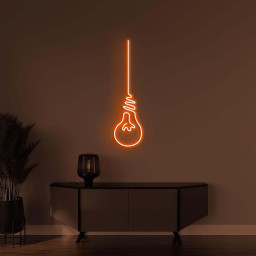 Bulb Neon Sign, Light Bulb LED Light, Light Bulb LED Noen Art, Bright Spark Neon Sign, Home Wall Decor, Cafe Wall Art, Party Wall Decor
