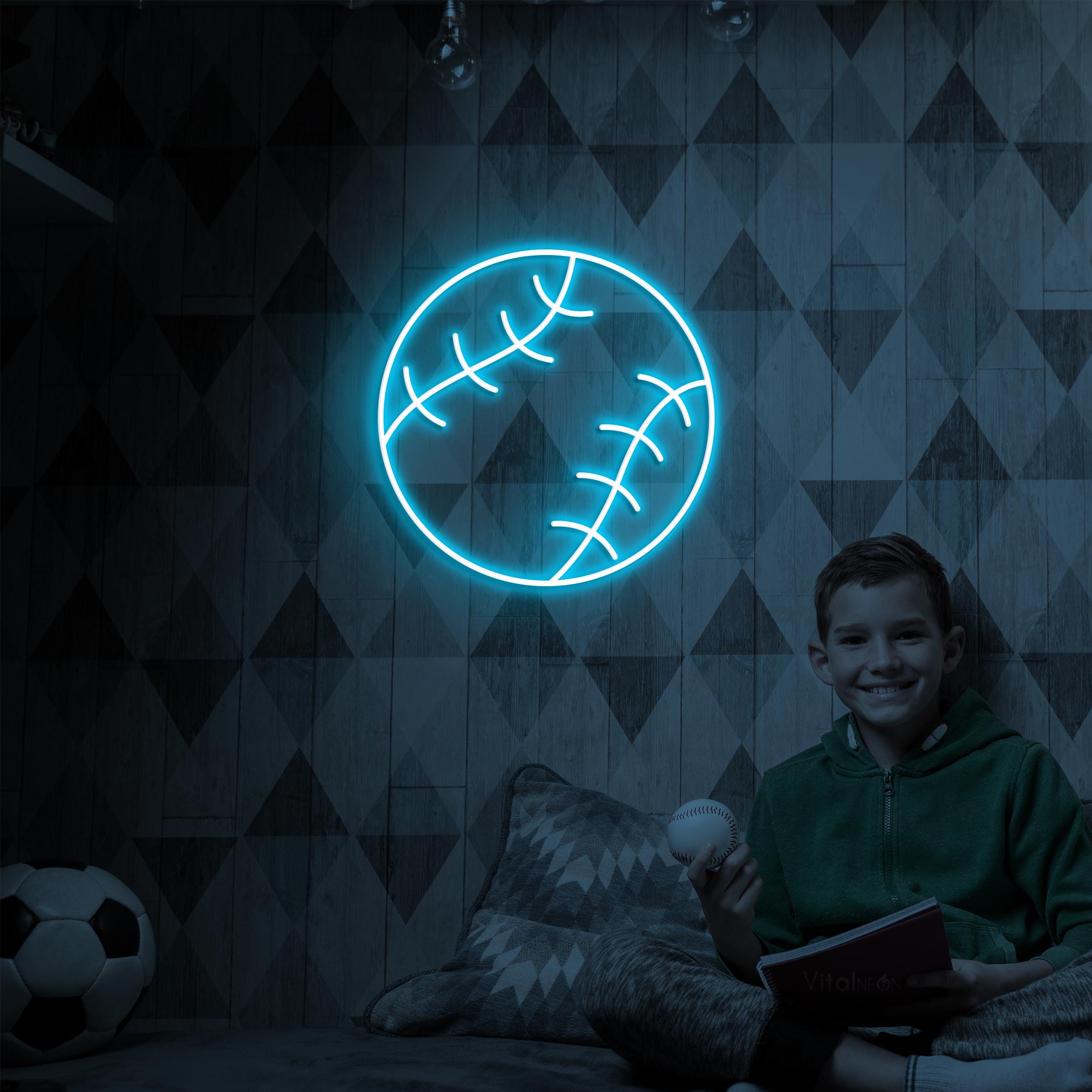 Baseball Neon Sign, Baseball LED Light, Sports Shop Wall Art, Kids Room Wall Decor, Baseball Club Neon Light, Game Room Led Sign, Home Decor