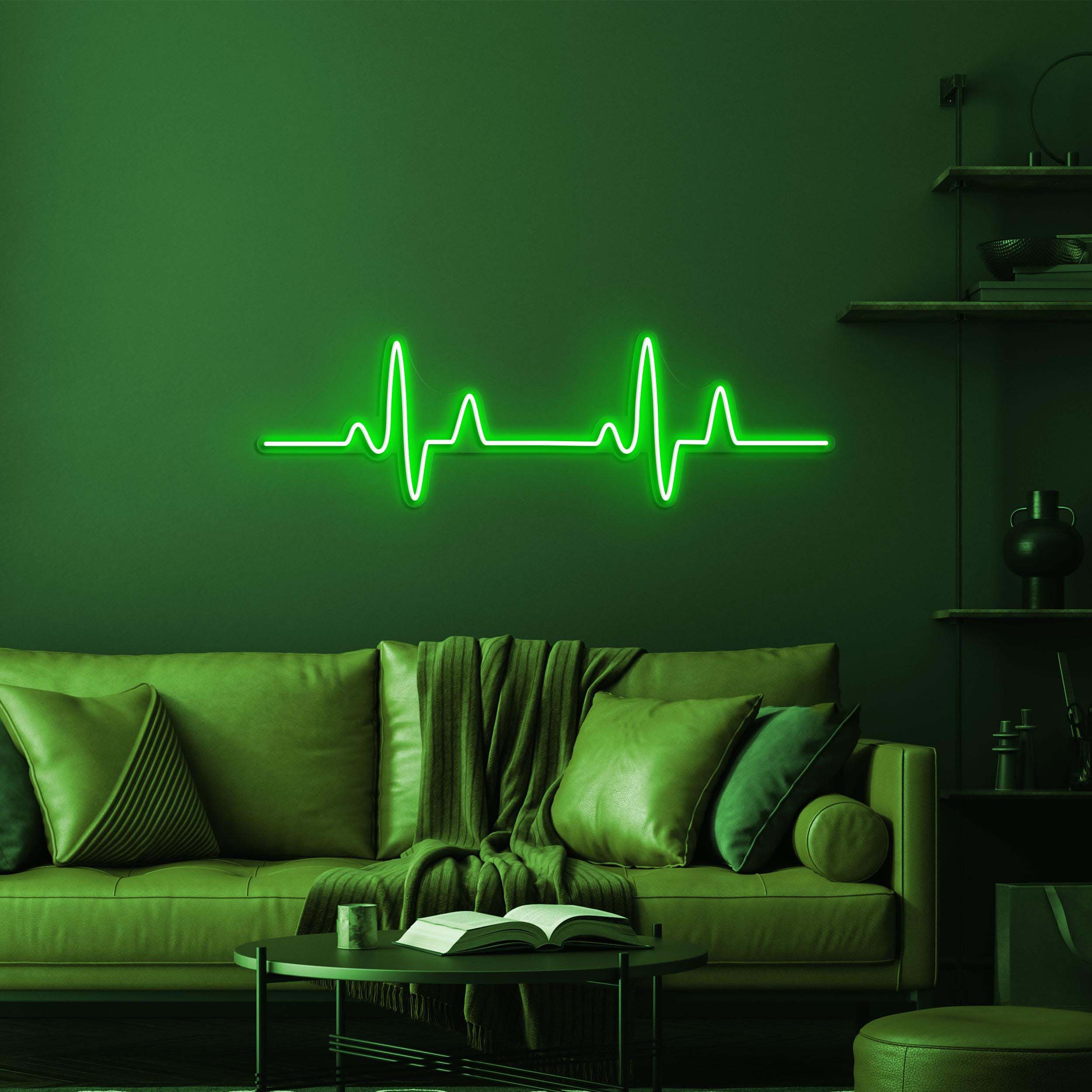Heartbeat Neon Sign, Heartbeat LED Light, Pulse Wall Decor, Hospital Wall Decor, Custom Neon Sign, Home Wall Decor, Restaurant Wall Art