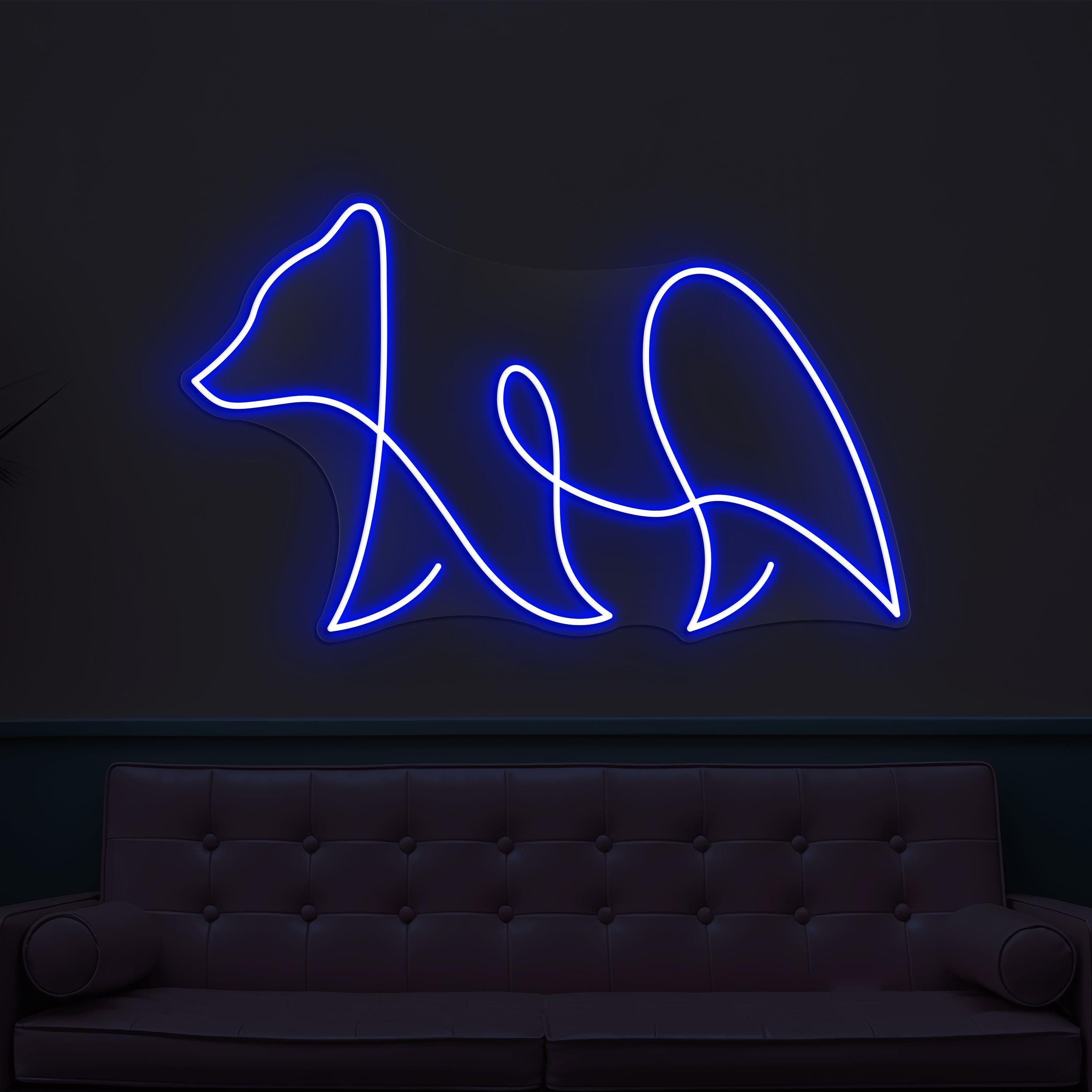 Bear Neon Sign, Bear LED Light, Cute Bear Line Wall Art, Led Wall Decor, Zoo Neon Light, Wild Animal Neon Decor, Kids Room Wall Decor, Gift