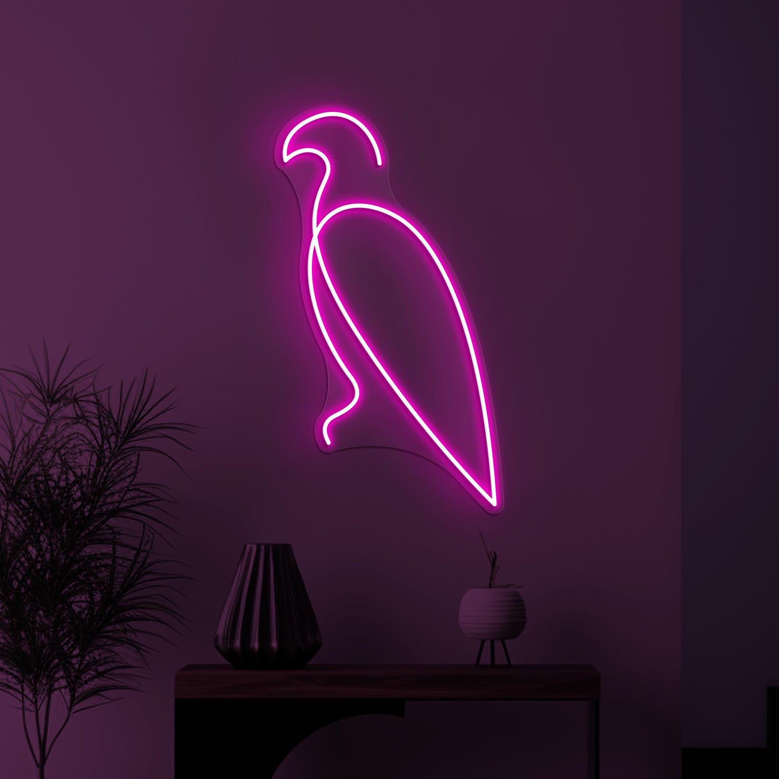 Eagle Neon Sign, Eagle LED Light, Bird Line LED Neon Art, Home Wall Decor, Wildlife Neon Light, Zoo Wall Art, Game Room Decor, Bird Neon Art