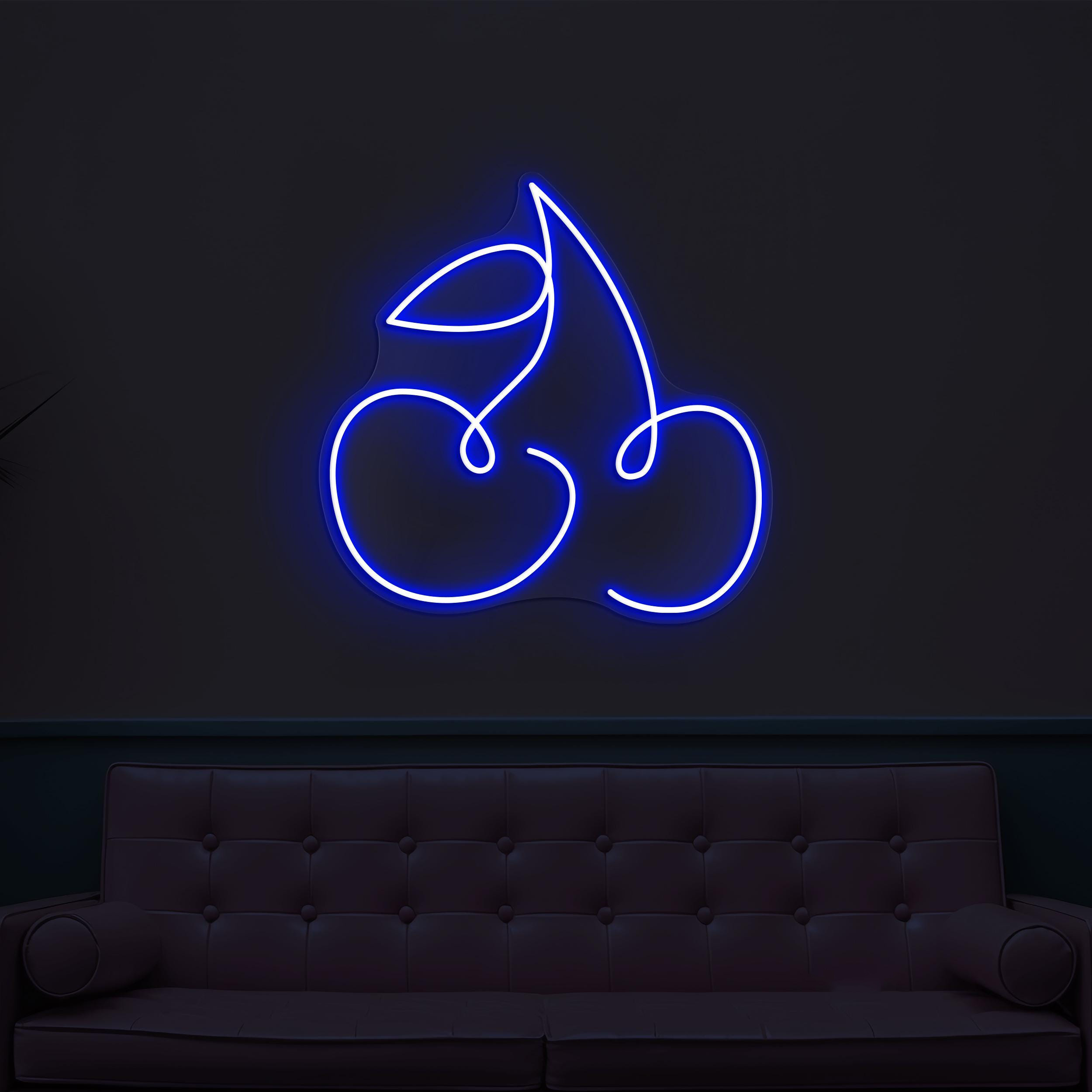 Cherry Neon Sign, Cherry LED Light, Fruit Shop Neon Art, Bar Pub Wall Decor, Bar Pub Neon Light, Personalized Neon Sign, Cafe Wall Decor