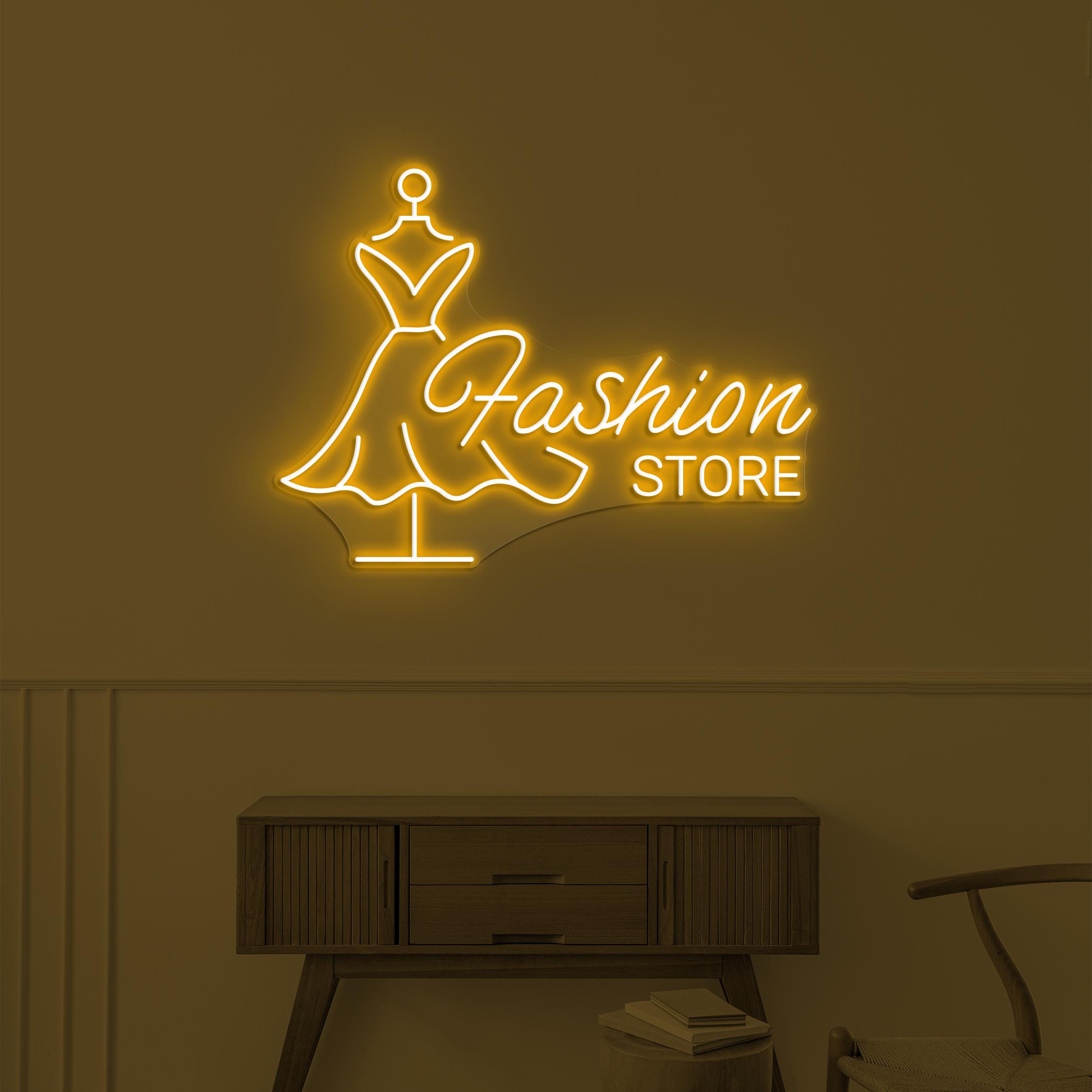 Fashion Store Neon Sign, Fashion Store LED Light, Boutique Wall Decor, Fashion Shop Wall Art, Custom Neon Sign Art, Girls Shop Wall Decor