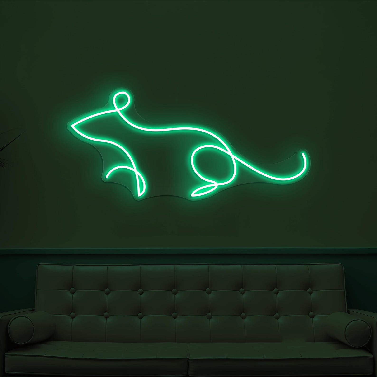 Mouse Neon Sign, Mouse LED Light, Kids Room Wall Decor, Wildlife Wall Art, Rat Neon Light, Led Neon Art, Animal Shop Light, Cute Rat Sign