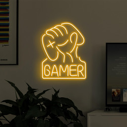Gamer Neon Sign, Gamer LED Light, Game Controller Neon Art, Game Room Wall Decor, Kids Room Wall Art, Man Cave Neon Light, Game Lover Gift