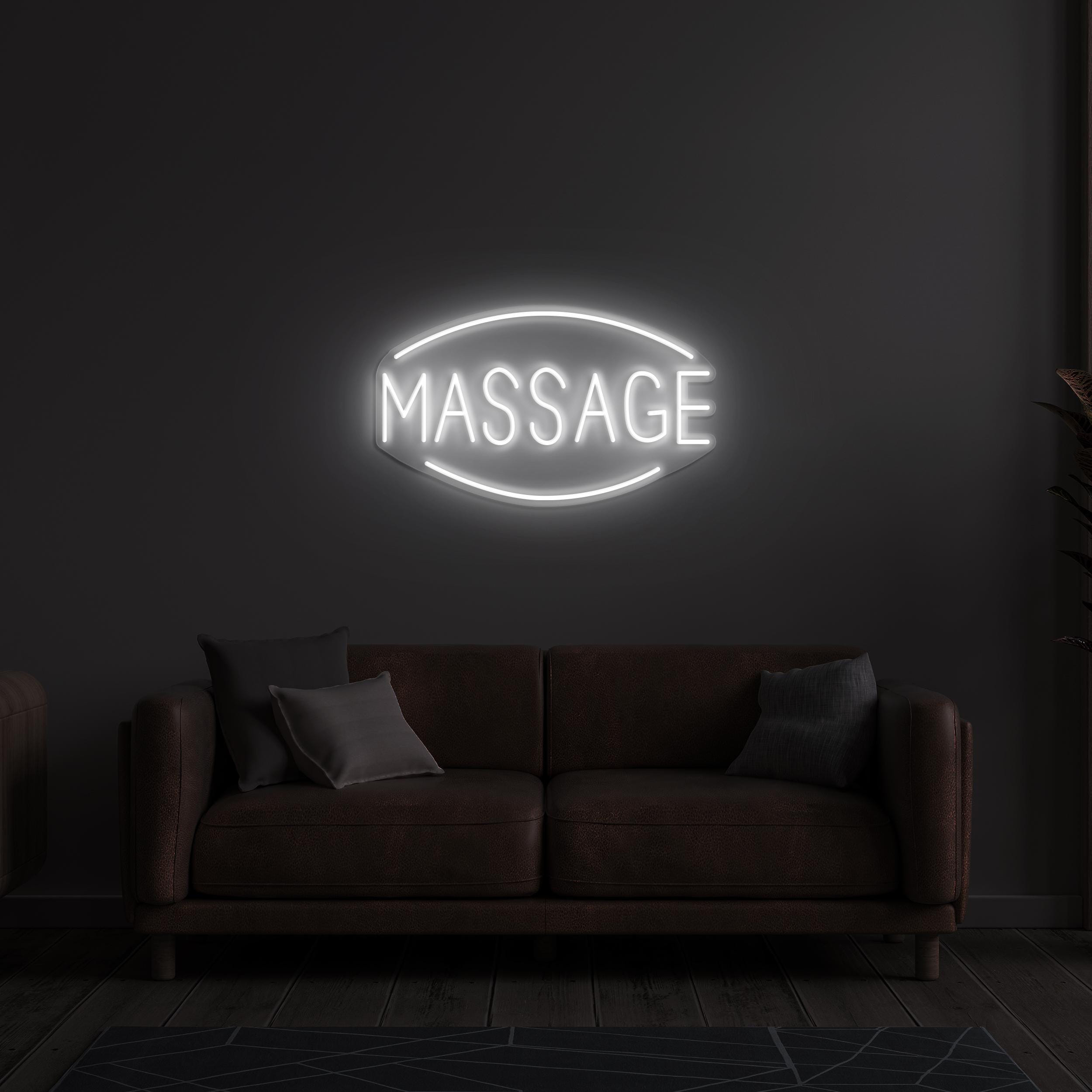 Massage Neon Sign, Massage LED Light, Massage LED Neon Art, Body Care Salon Sign, Massage Room Decor, Massage Therapy Body Care Neon Art