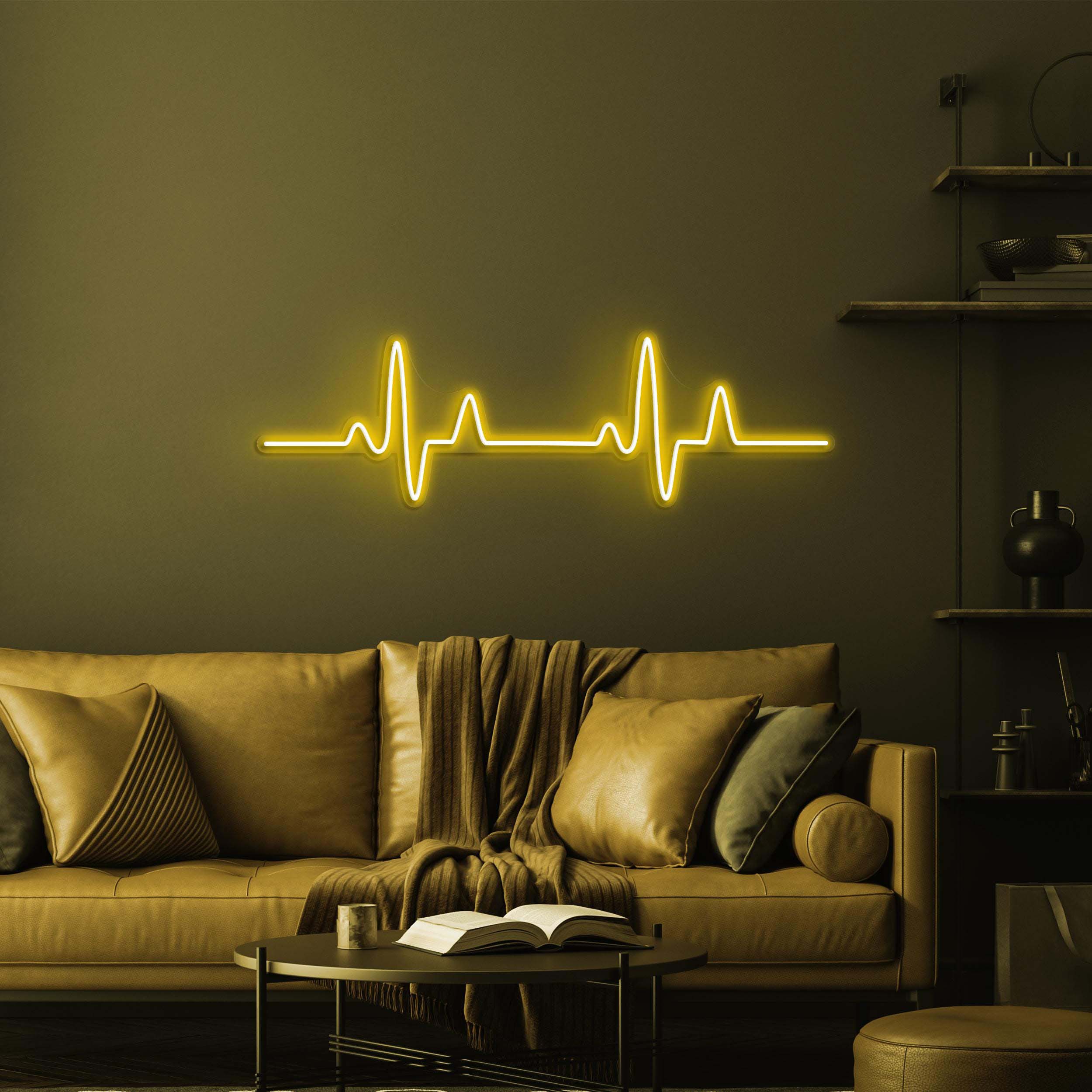 Heartbeat Neon Sign, Heartbeat LED Light, Pulse Wall Decor, Hospital Wall Decor, Custom Neon Sign, Home Wall Decor, Restaurant Wall Art