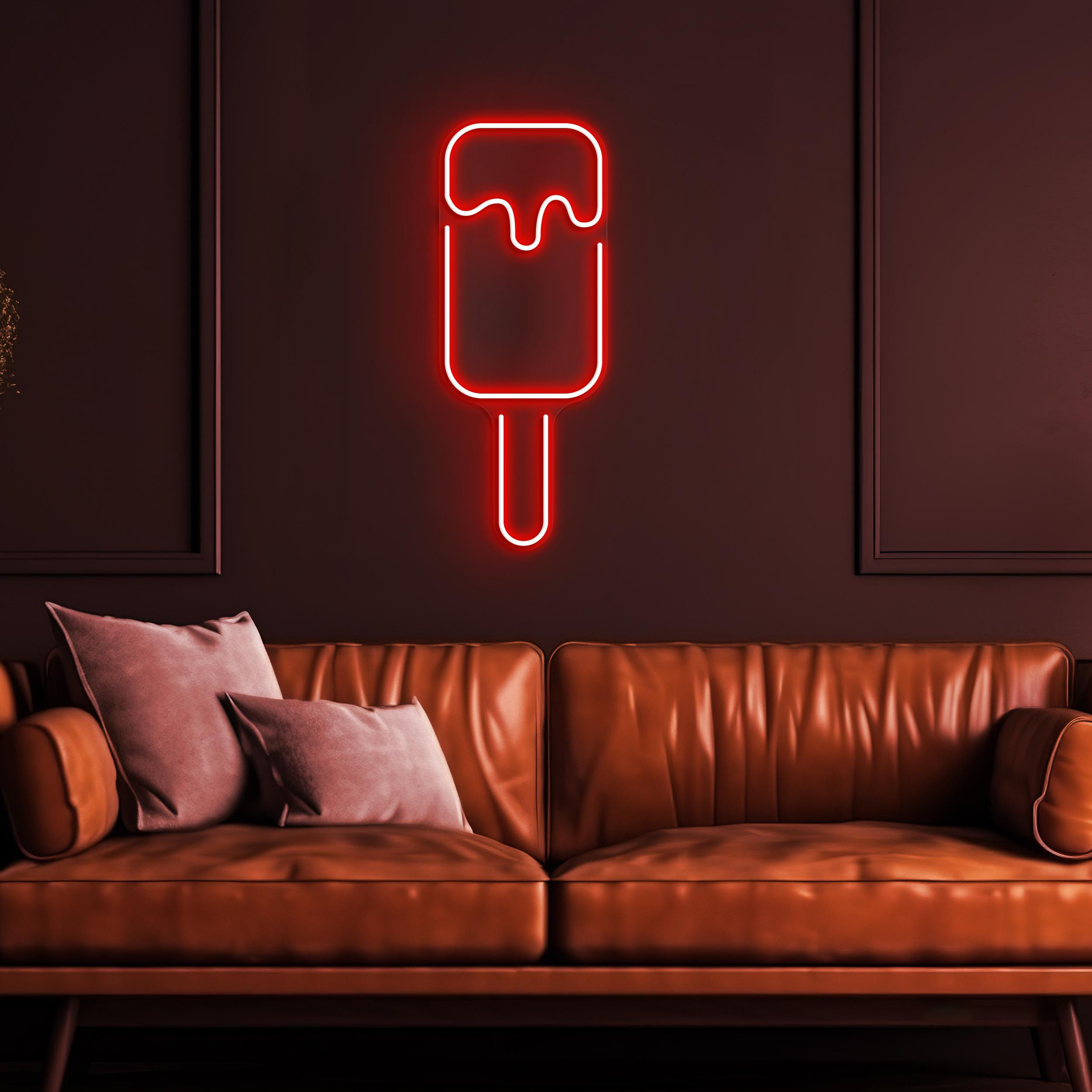 Popsicle Neon Sign, Popsicle LED Light, Ice Cream Wall Decor, Summer Vibes Neon Light, Ice Pop Wall Art, Nursery Room Decor, Popsicle Lover