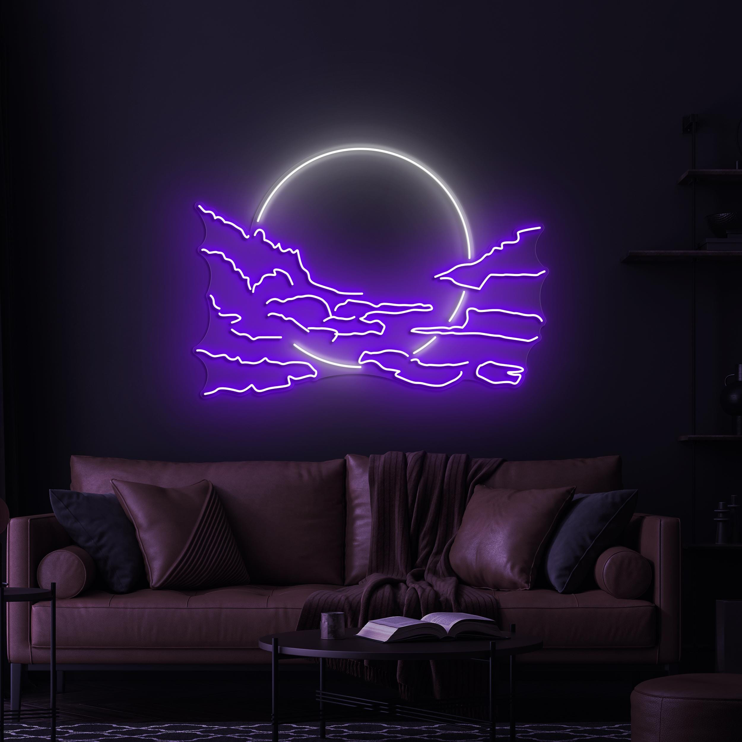 Sunset Neon Sign, Sunset LED Light, Ocean Waves LED Neon Art, Beach Sunset Neon Sign for Home, Beach Bar Decor, Beach Lover, Birthday décor