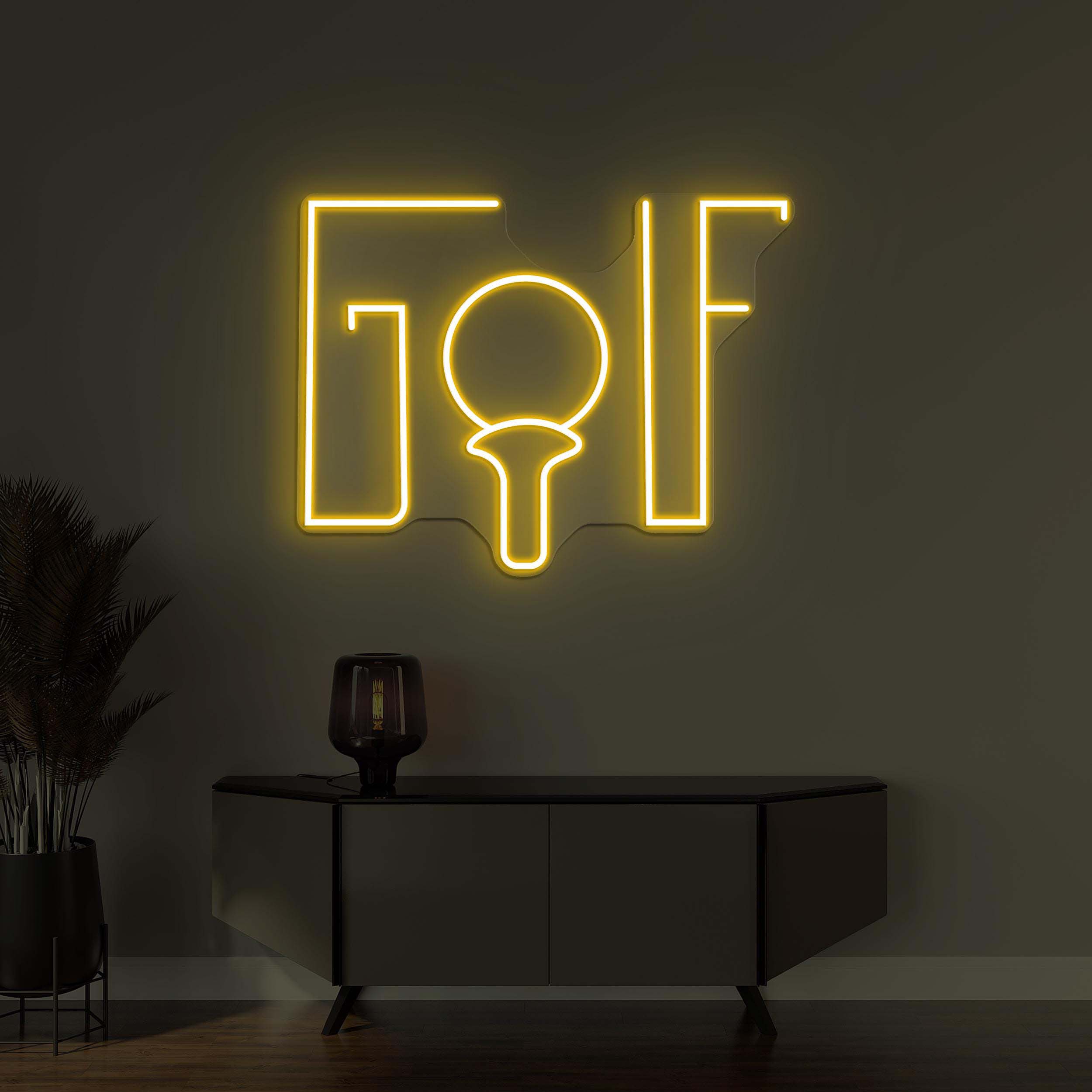 Golf Neon Sign, Golf LED Light, Golf Wall Decor, Game Room, Sports Wall Decor, Club Neon Sign, Golf Ball Art, Home Decor, Golf Lover Gift