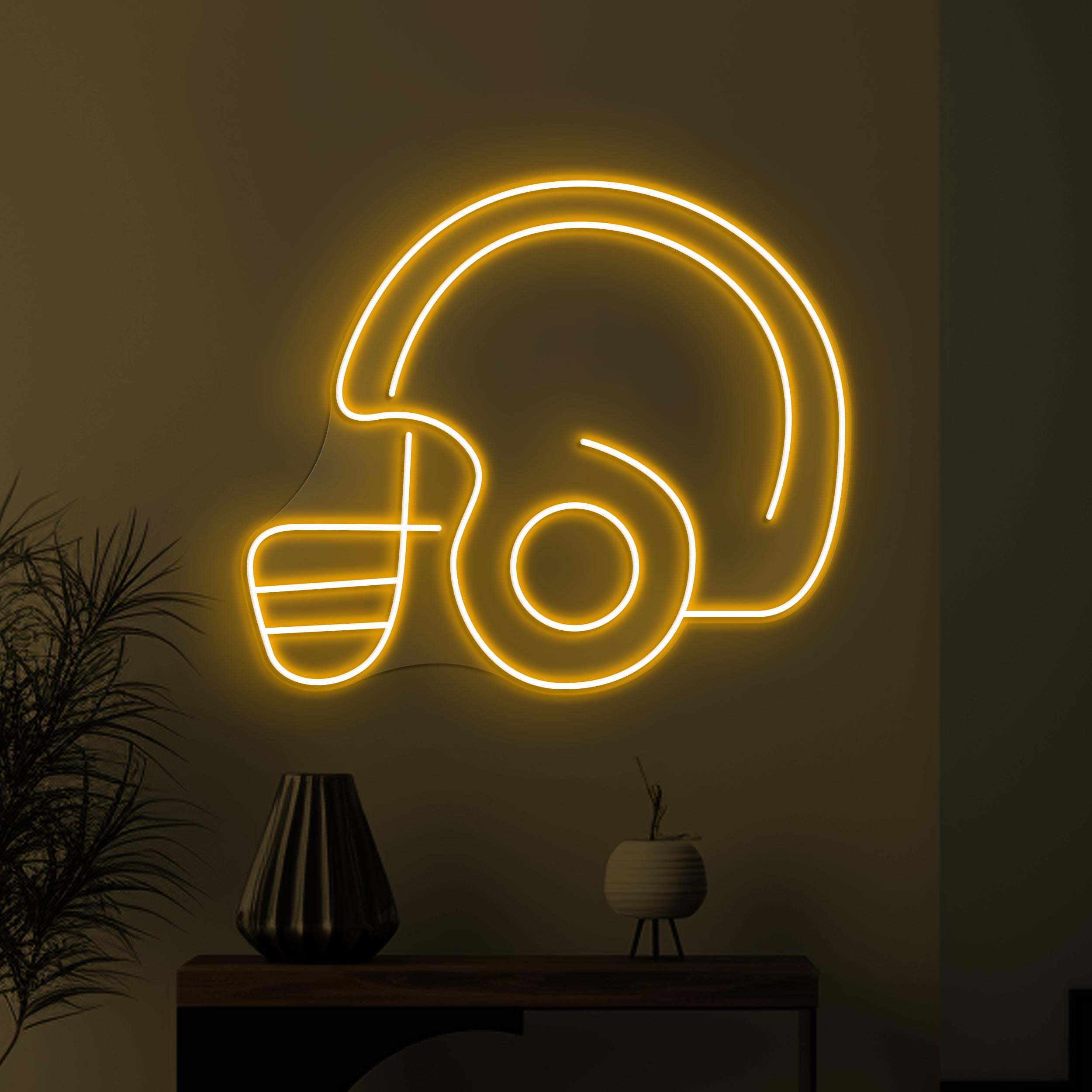 Football Helmet Neon Sign, Football Helmet LED Light, Sports Helmet Wall Art, Football Club Decor, Sports Shop Light, American Football Sign