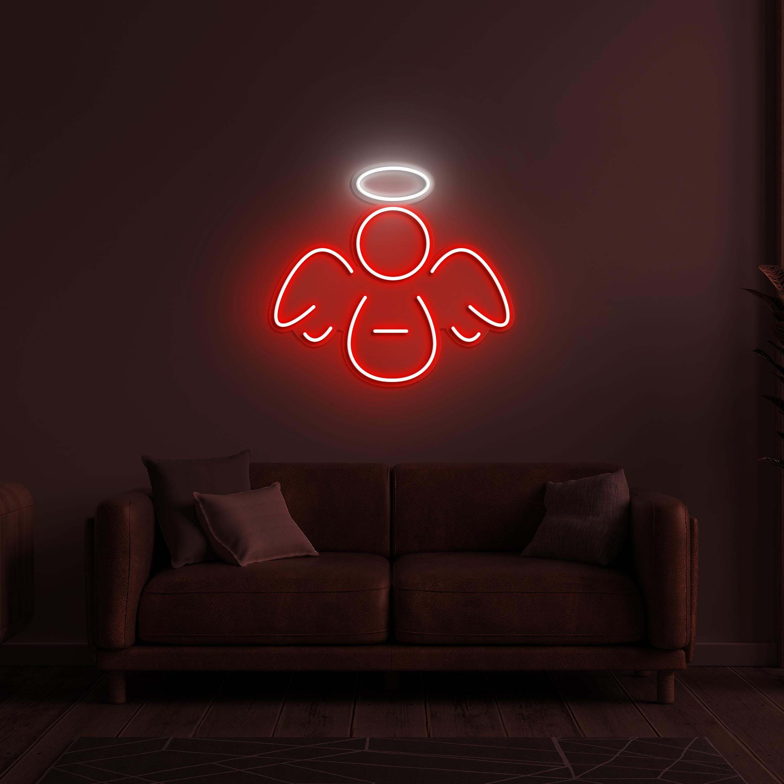Guardian Angel Neon Sign, Guardian Angel LED Light, Wings LED Neon Art, Home Wall Decor, Kids Room Wall Art, Custom Angel Neon Sign, Gift