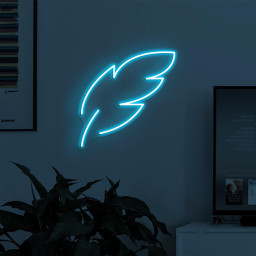 Feather Neon Sign, Feather LED Light, Home Wall Decor, Leaf Wall Art, Nature Neon Sign, Bedroom Neon Light, Minimalist Neon Art, Custom Sign
