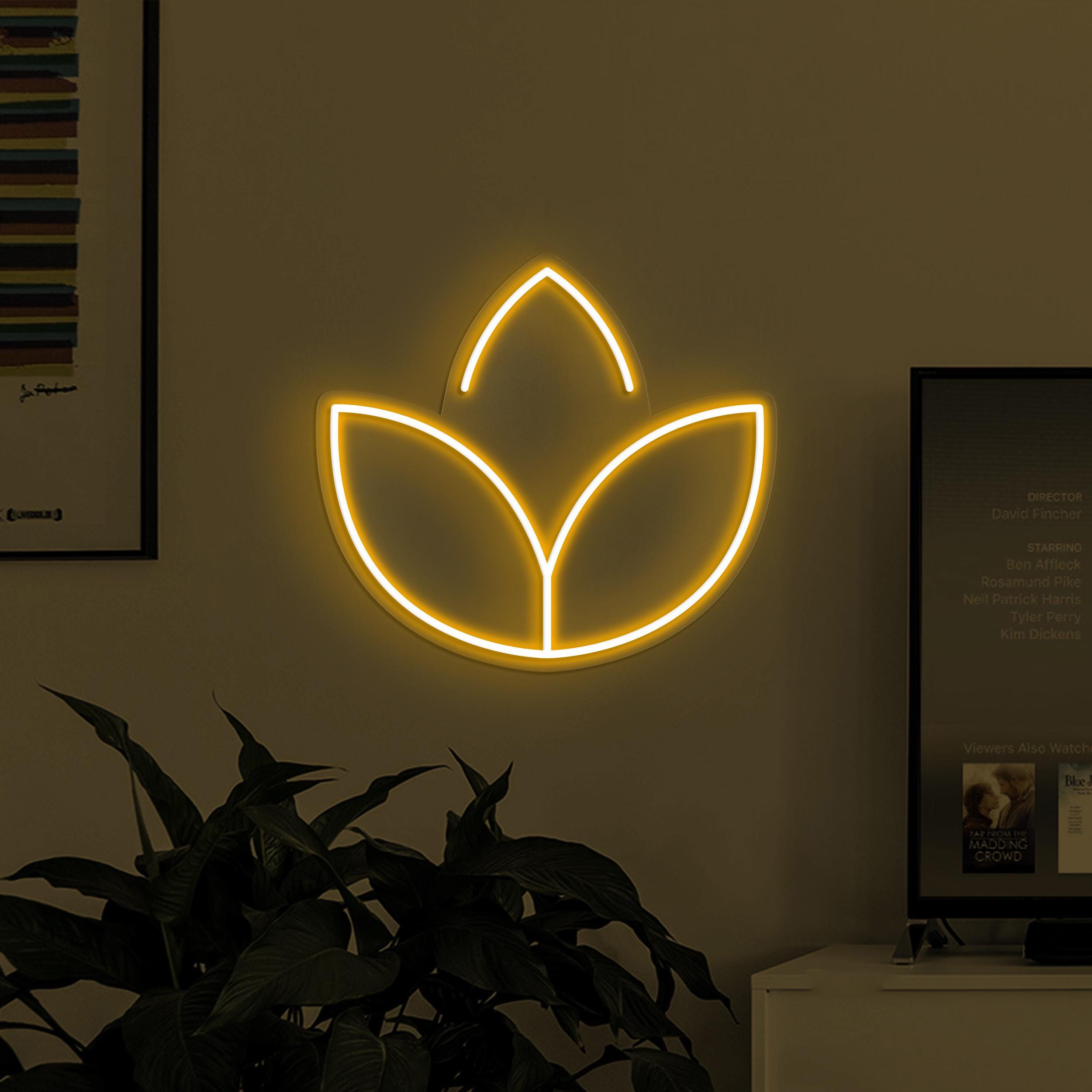 Tulip Neon Sign, Tulip LED Light, Tulip Flower Wall Art, Neon Art Decor for Home, Party and Birthday, Gift for Couple, Wedding Neon Light