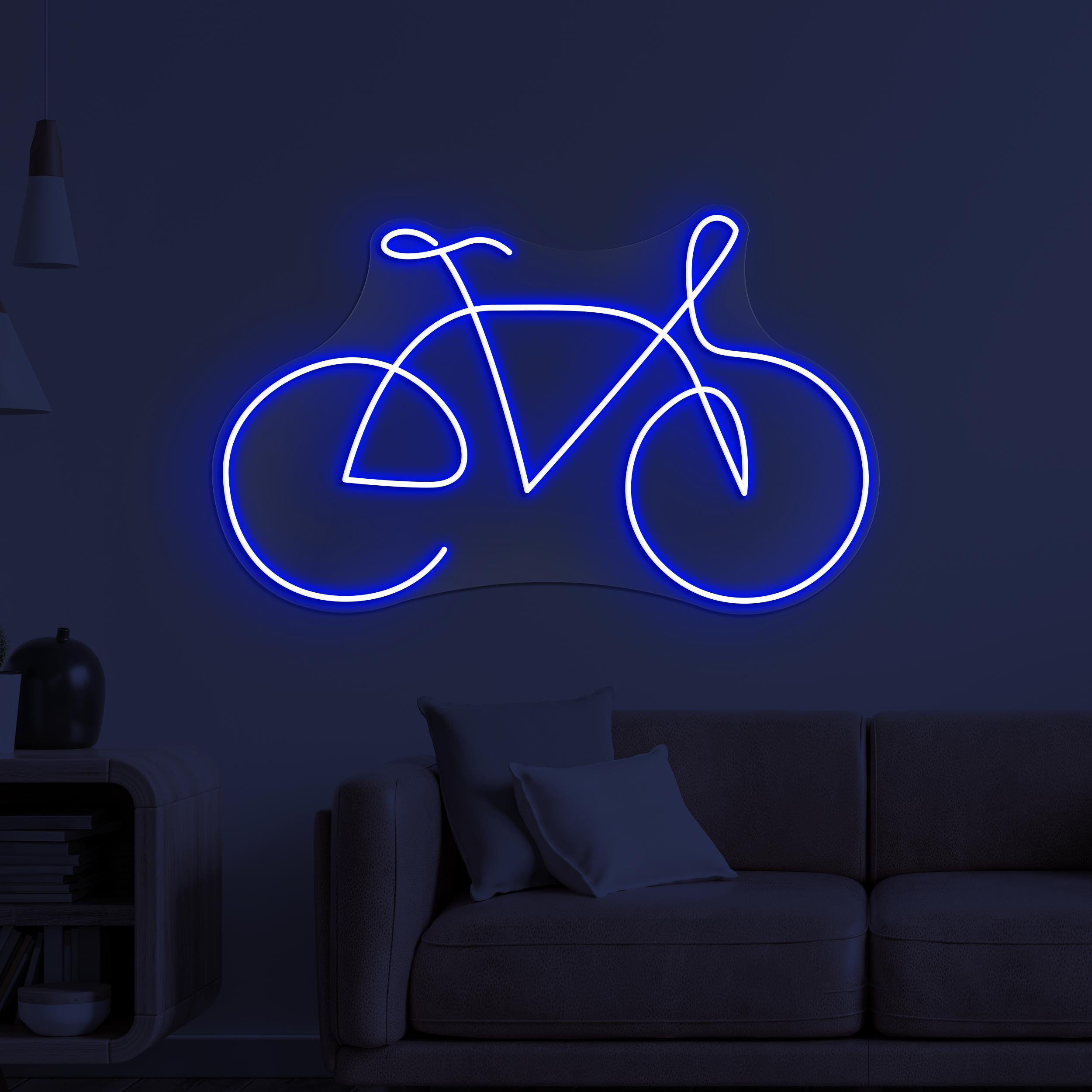 Bicycle Neon Sign, Bicycle LED Light, Toys Shop Neon Art, Cycling Wall Decor, Home Wall Light, Game Room & Kids Room Decor, Lounge Led Sign