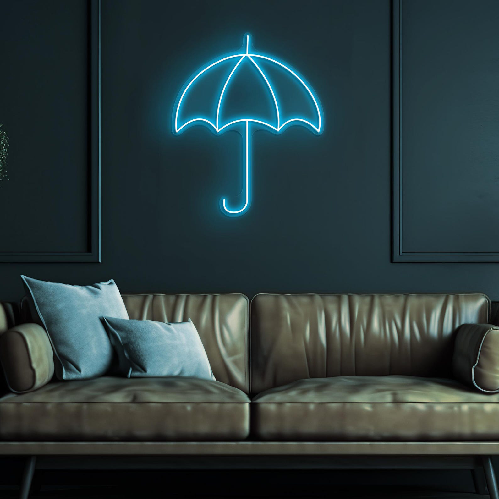 Umbrella Neon Sign, Umbrella LED Light, Rainy Day Wall Decor, Home Neon Light, Beach Vibes Art, Kids Room Wall Decor, Beach Umbrella Led Art