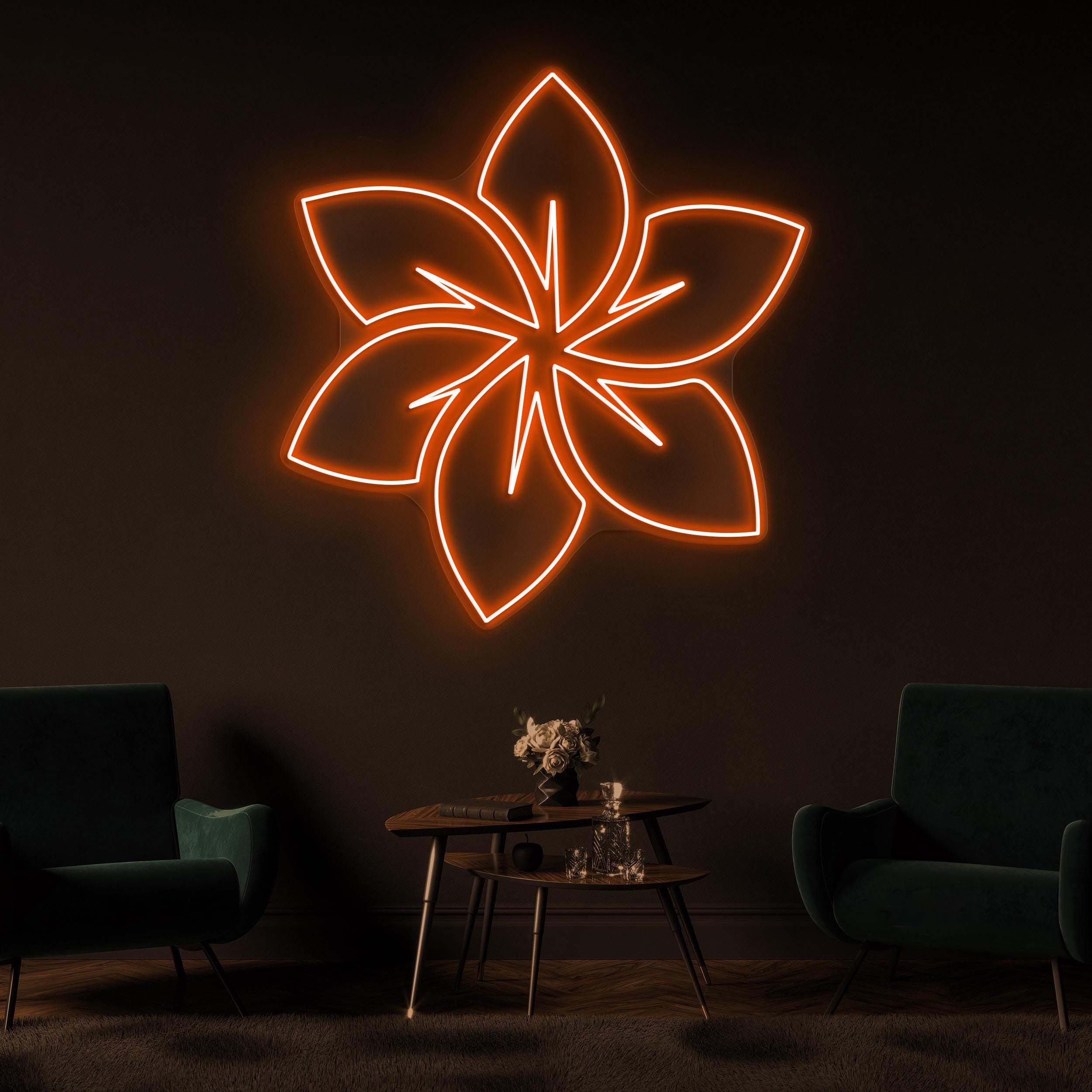 Flower Neon Sign, Flower LED Light, Floral Wall Decor, Flower Shop Wall Art, Wedding Parties Wall Art, Decor for Home, Party and Room, Gift