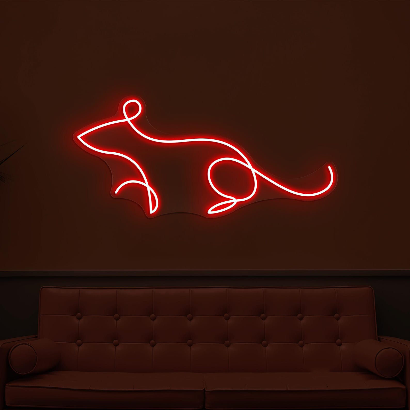 Mouse Neon Sign, Mouse LED Light, Kids Room Wall Decor, Wildlife Wall Art, Rat Neon Light, Led Neon Art, Animal Shop Light, Cute Rat Sign