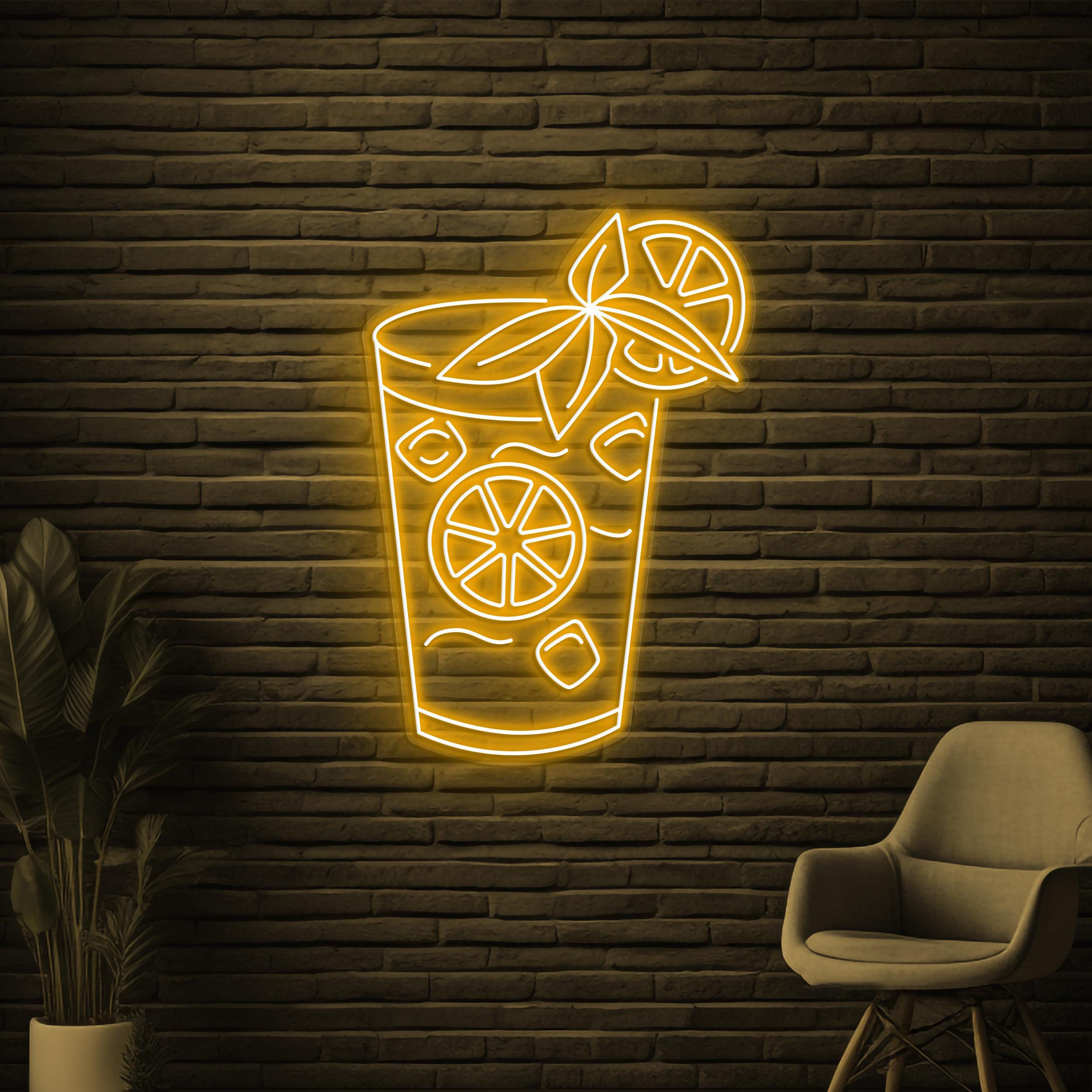 Mojito Neon Sign, Mojito LED Light, Cocktail Wall Decor, Bar Pub Wall Art, Mojito Cocktail Neon Light, Drink Corner Art, Cocktail Lover Gift
