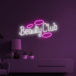 Beauty Club Neon Sign, Beauty Club LED Light, Beauty Salon Wall Decor, Romantic Wall Art, Girls Room Neon Sign, Personalized Gift for Girls