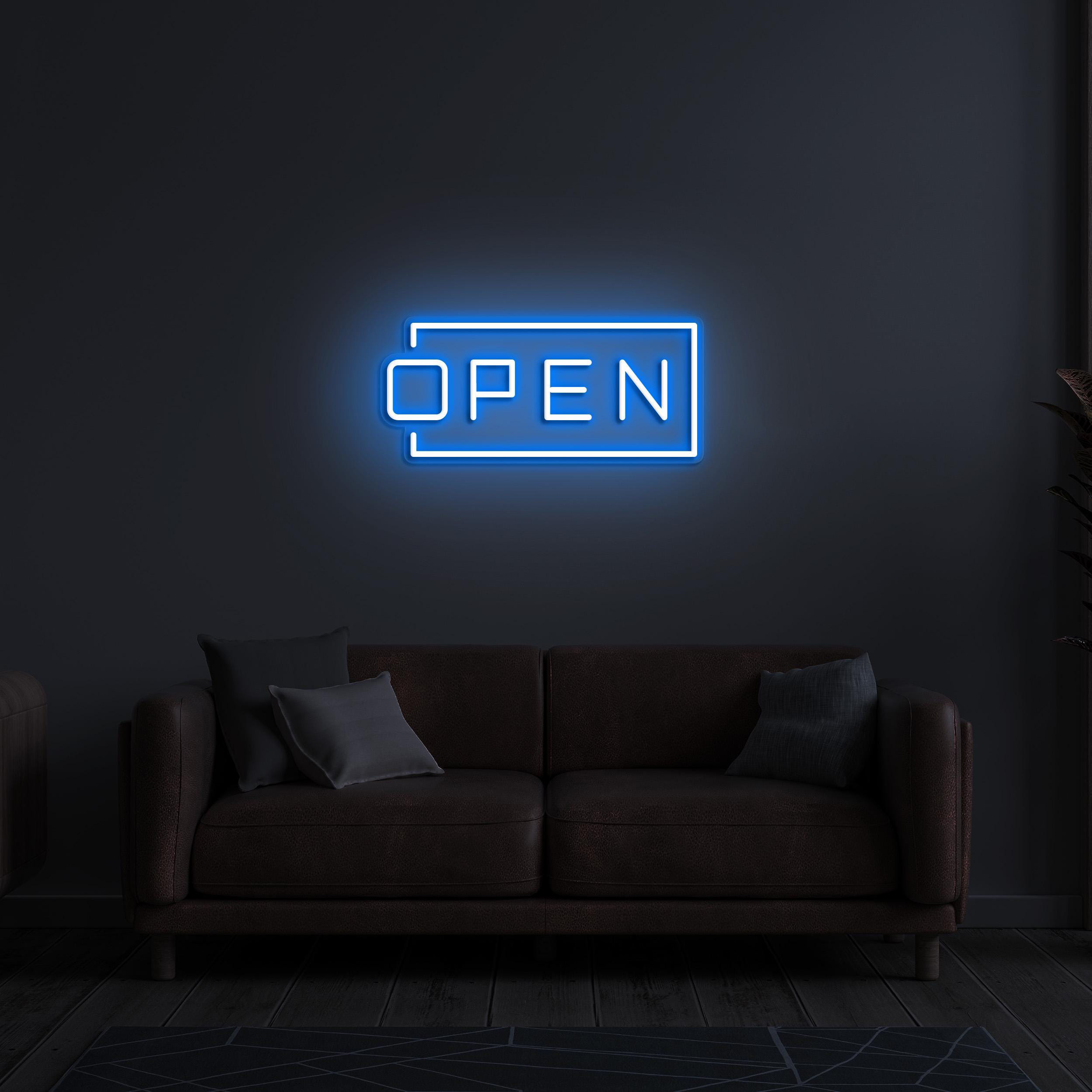 Open Neon Sign, Open LED Light, Opening Sign, Welcoming Sign, Hanging Open Sign, Decor for Stores, Cafe, Bar, Shops, Business Logo Art, Gift