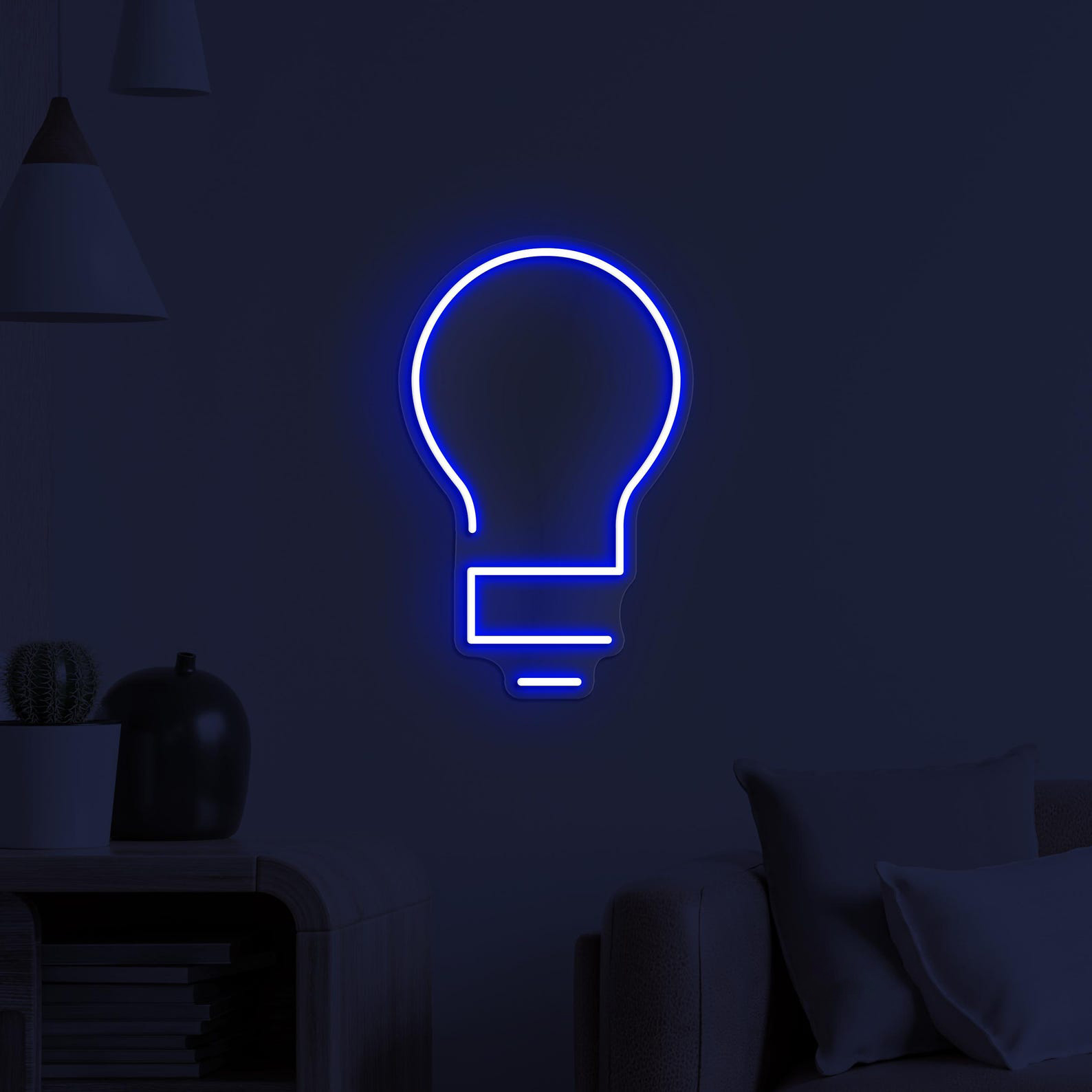 Bulb Neon Sign, Bulb LED Light, Light Bulb Wall Art, Cafe and Bar Wall Decor, Home Neon Light, Party Wall Decor, Led Neon Sign, Gift Idea