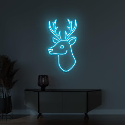 Deer Neon Sign, Deer LED Light, Deer Head Wall Decor, Deer Long Horn Wall Art, Deer Lover Gift, Zoo Neon Light, Animal Shop Neon Decor