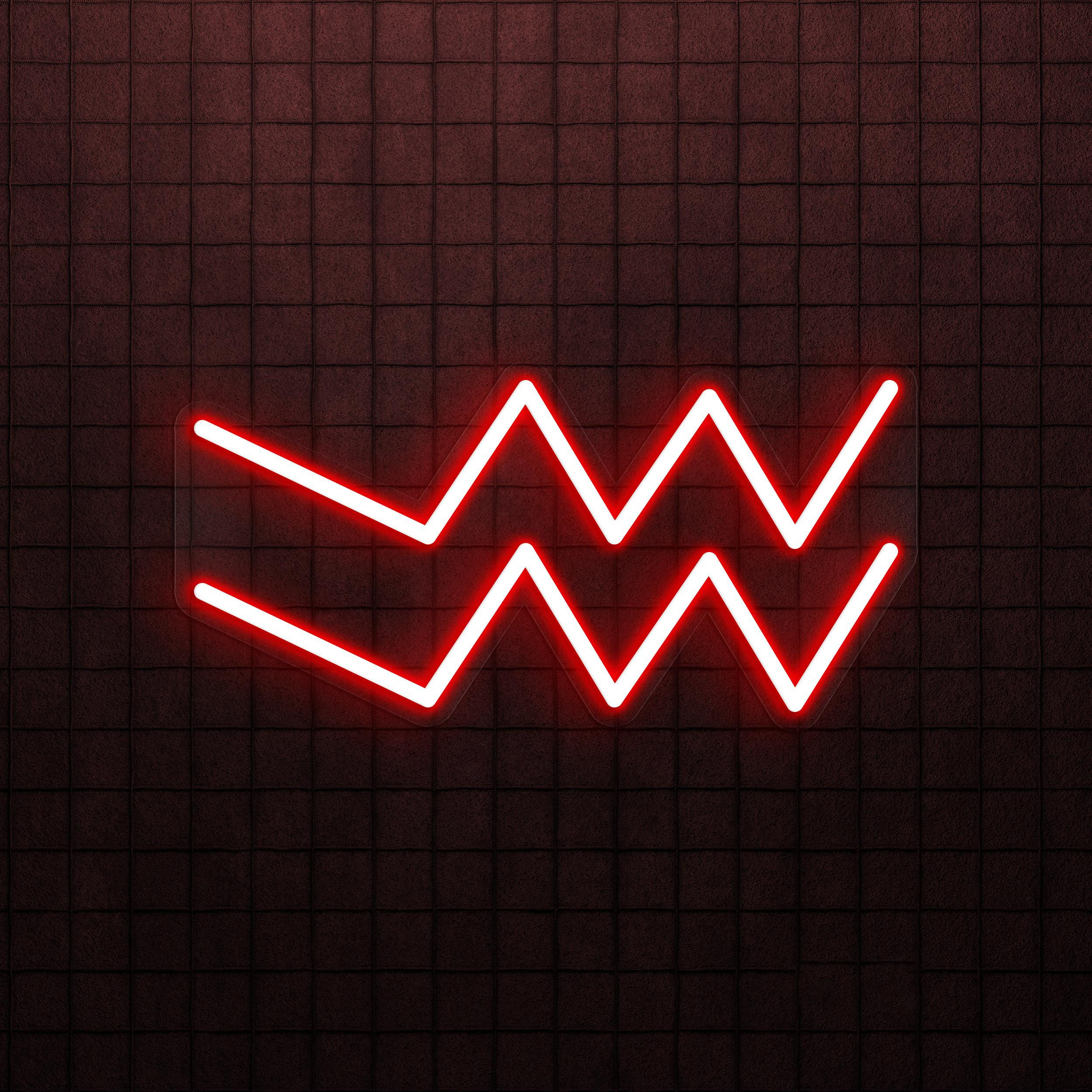 Aquarius Neon Sign, Aquarius LED Light, Aquarius Symbol Wall Art, Horoscope Sign for Cafe, Bar & Studio Wall Decor, Bedroom Wall Light, Gift