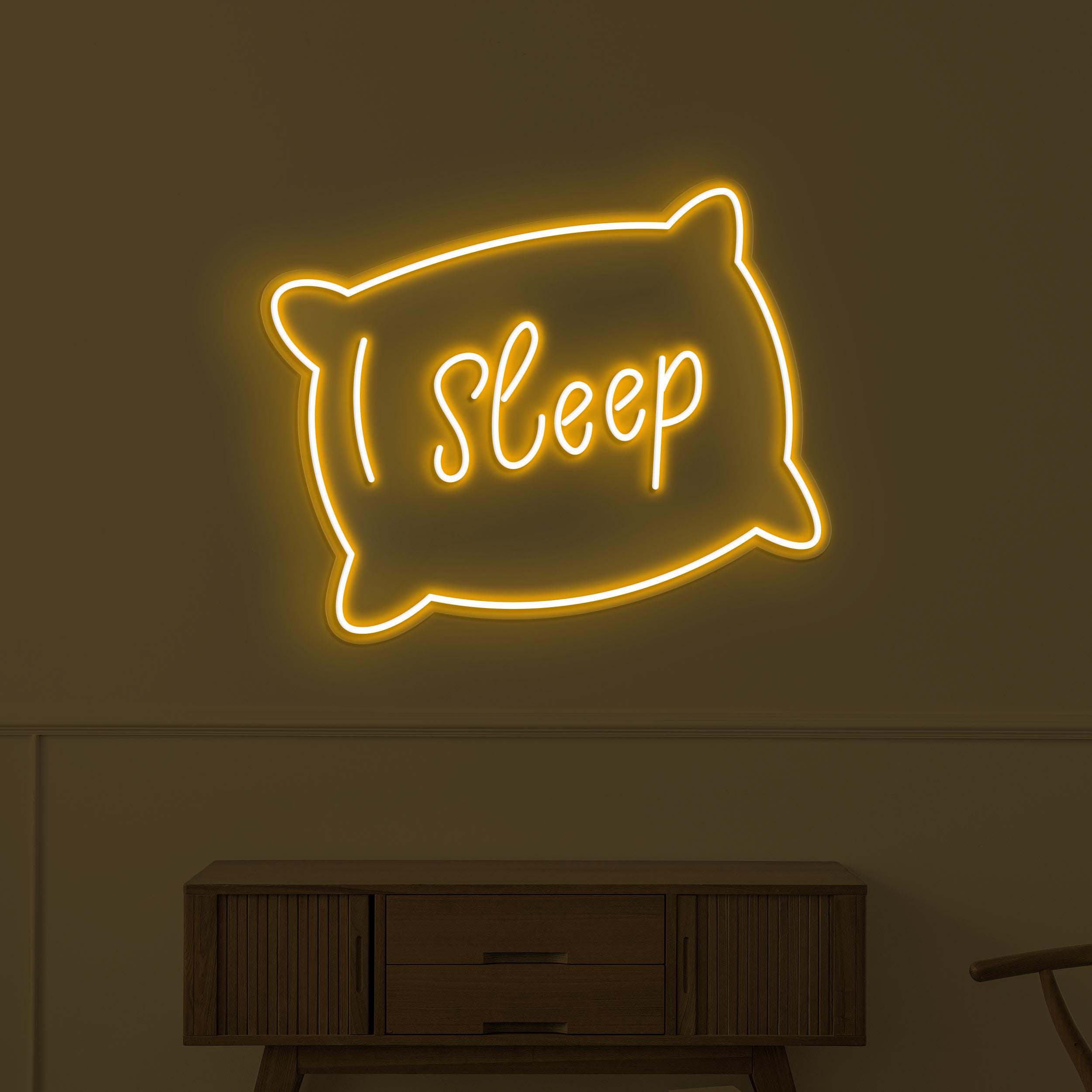 Sleep Neon Sign, Sleep LED Light, Pillow Wall Decor, Sleep Pillow Wall Art, Home Wall Light, Personalized  Neon Sign, Bedroom Neon Light