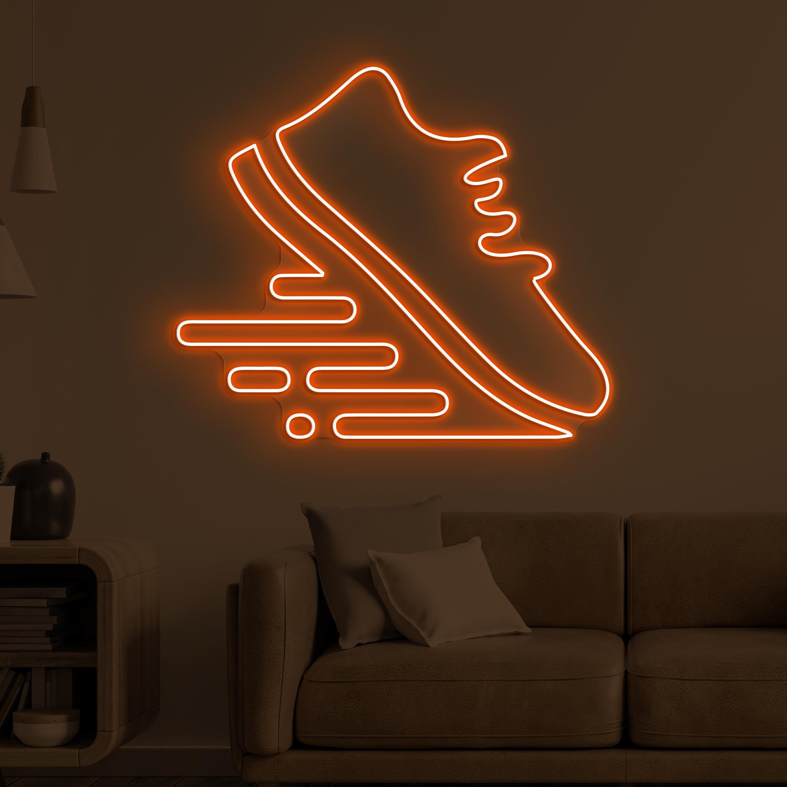 Running Shoe Neon Sign, Running Shoe LED Light, Sneaker Shop Wall Art, Sports Shoes Wall Decor, Gym Neon Light, Gift For Sports Lovers