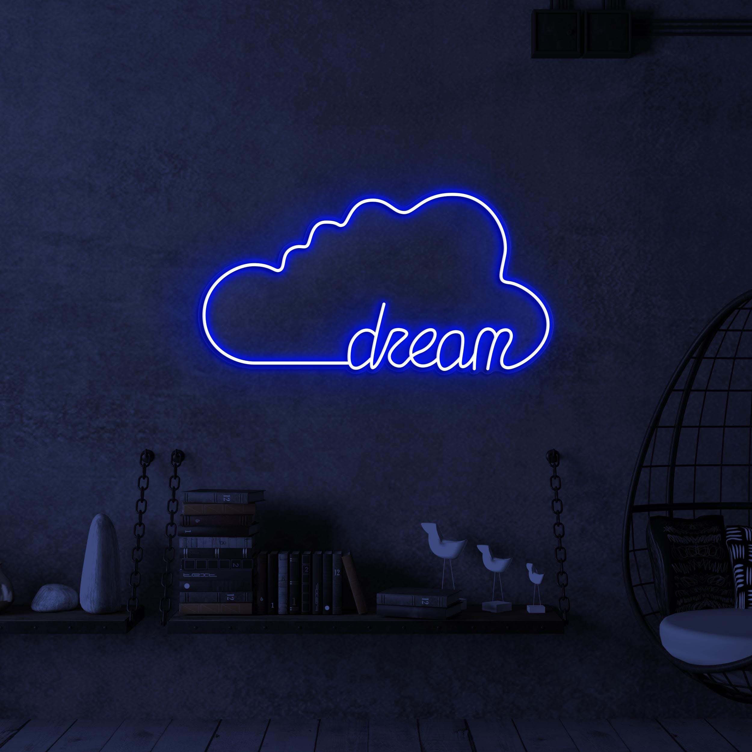 Dream Neon Sign, Dream LED Light, Cloud Wall Decor, Home Wall Art, Kids Room Decor, Custom Neon Sign, Bedroom Neon Art, Dreamy Cloud Sign