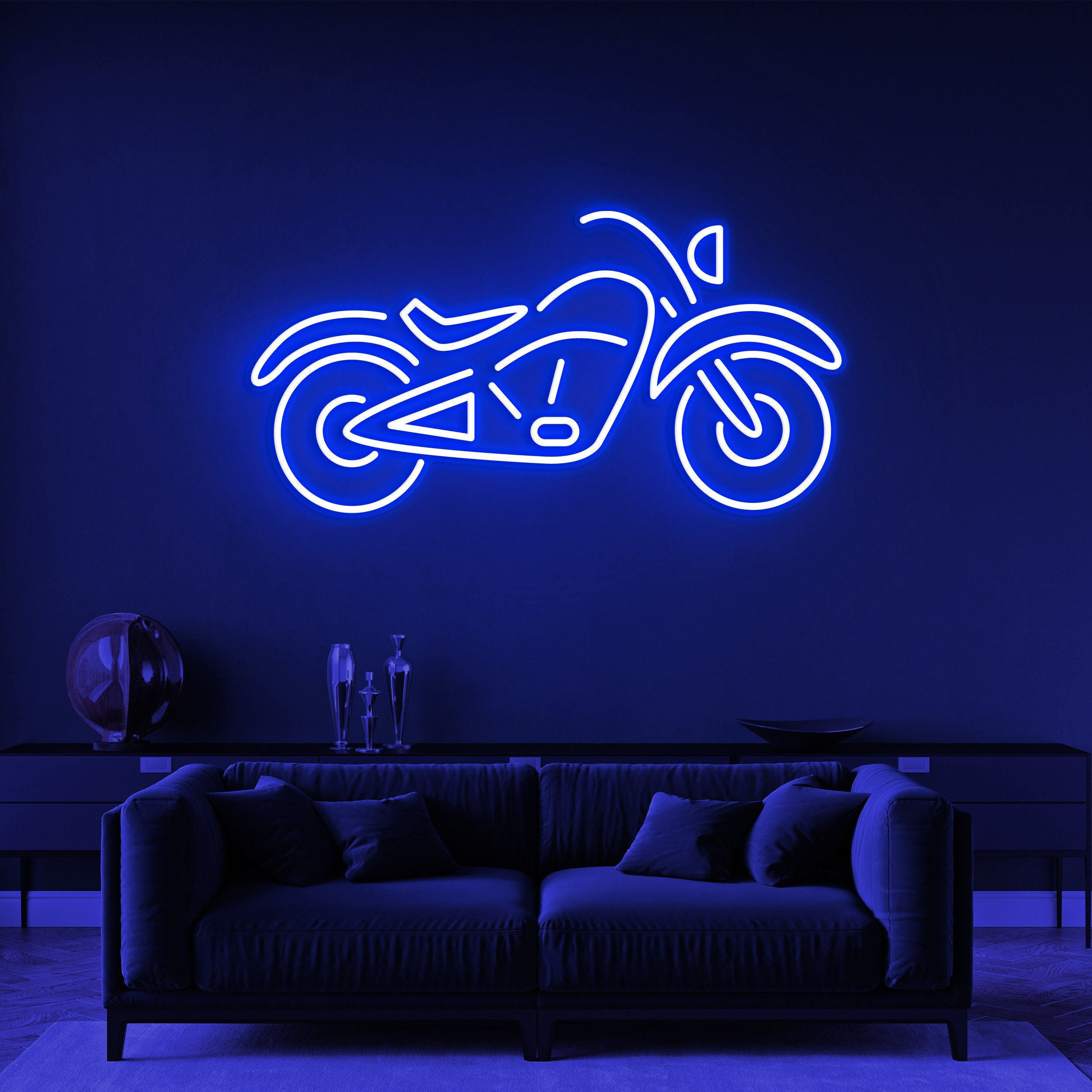 Motorbike Neon Light, Bike Sign, Garage Motorcycle Sign, Man Cave Decor, Motorcycle Wall Art, Garage Decor, Party Room Neon Wall Decor Gift