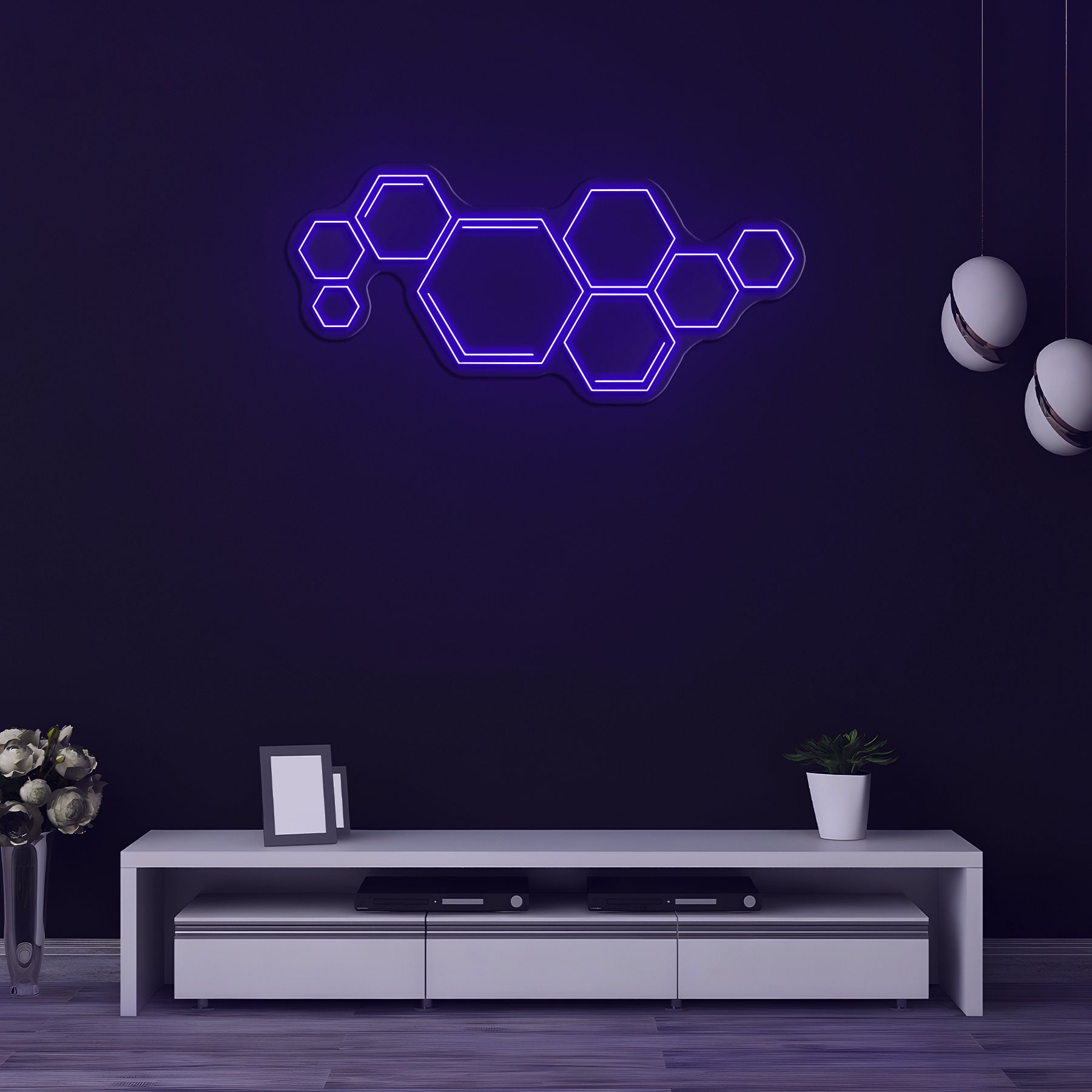 Honeycomb Neon Sign, Honeycomb Light, Nature Lover's Home Decor, LED Neon Light, Night Light, Bee Lover Gifts, Beekeeper Art Gift, Neon Sign