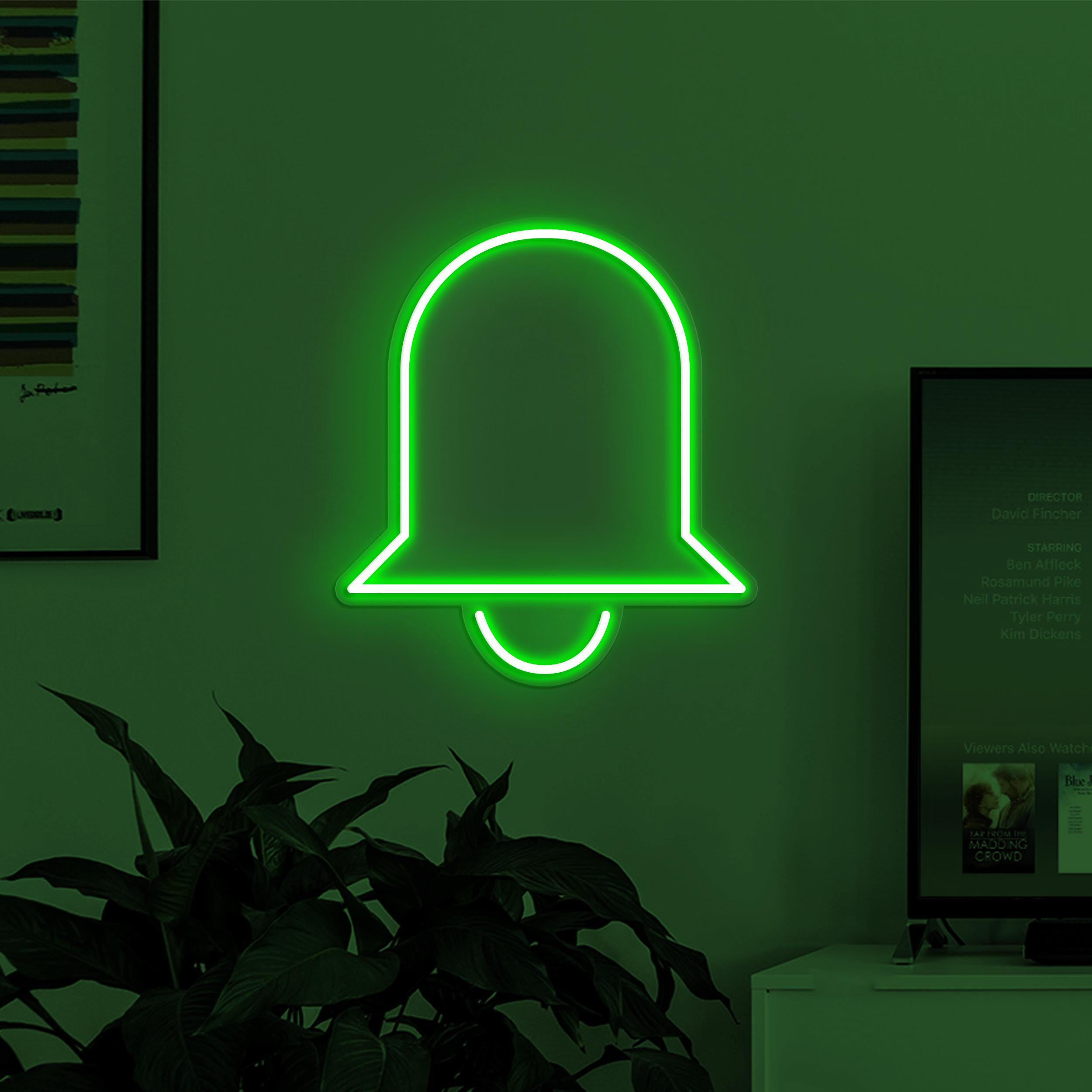 Bell Neon Sign, Bell LED Light, Notification Bell Wall Decor, Led Neon Light, Custom Neon Sign, Home Wall Art, Cafe and Bar Neon Art, Gift