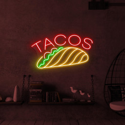 Taco Neon Sign, Taco LED Light, Restaurant Wall Decor, Street Food Wall Art, Fast Food Led Sign, Mexican Food Neon Sign, Mexican Taco Art
