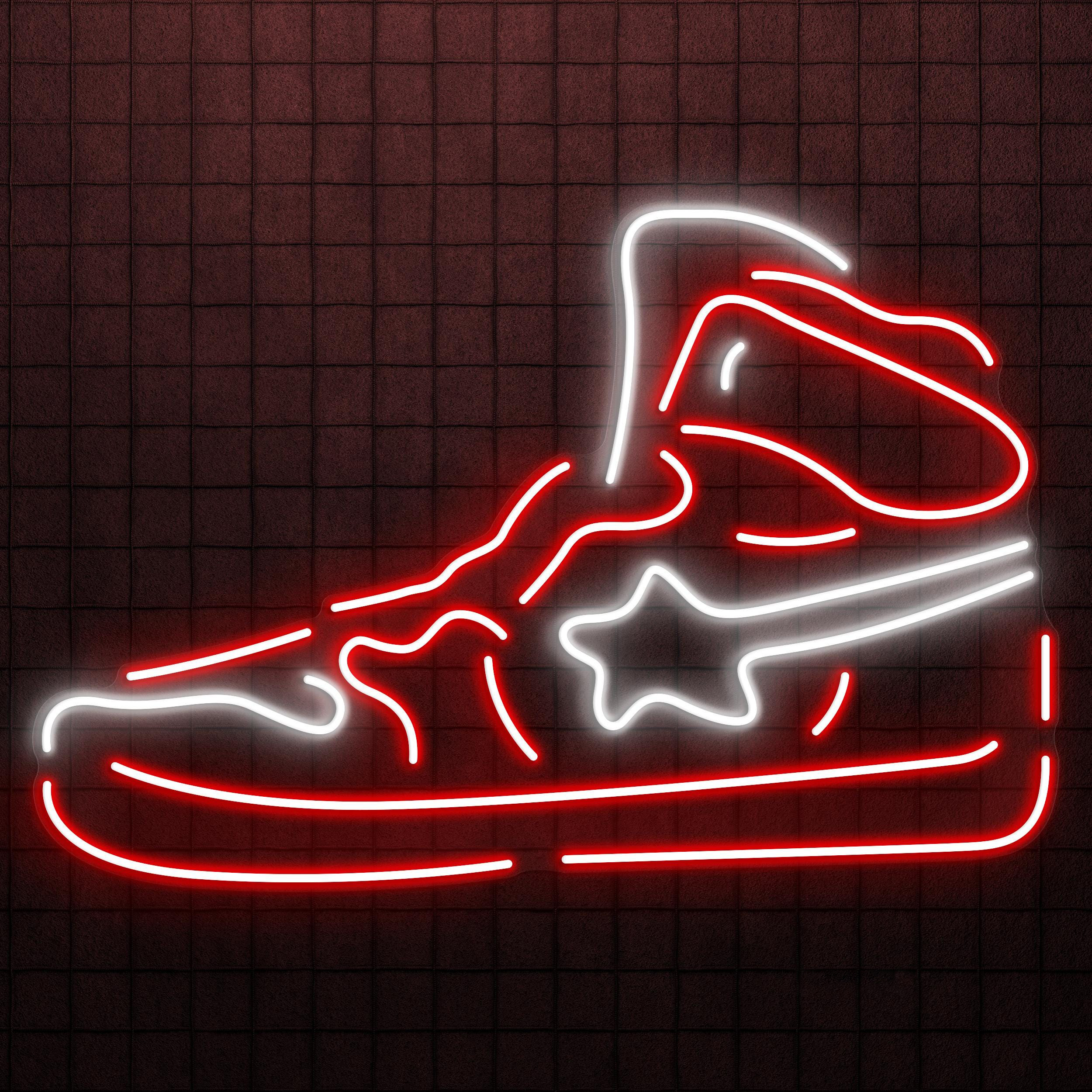 Sneaker Neon Sign, Sneaker LED Light, Sneaker Led Wall Art, Sneaker Shop Wall Decor, Home, Cafe and Bar Neon Light, Gift For Sneaker Lover