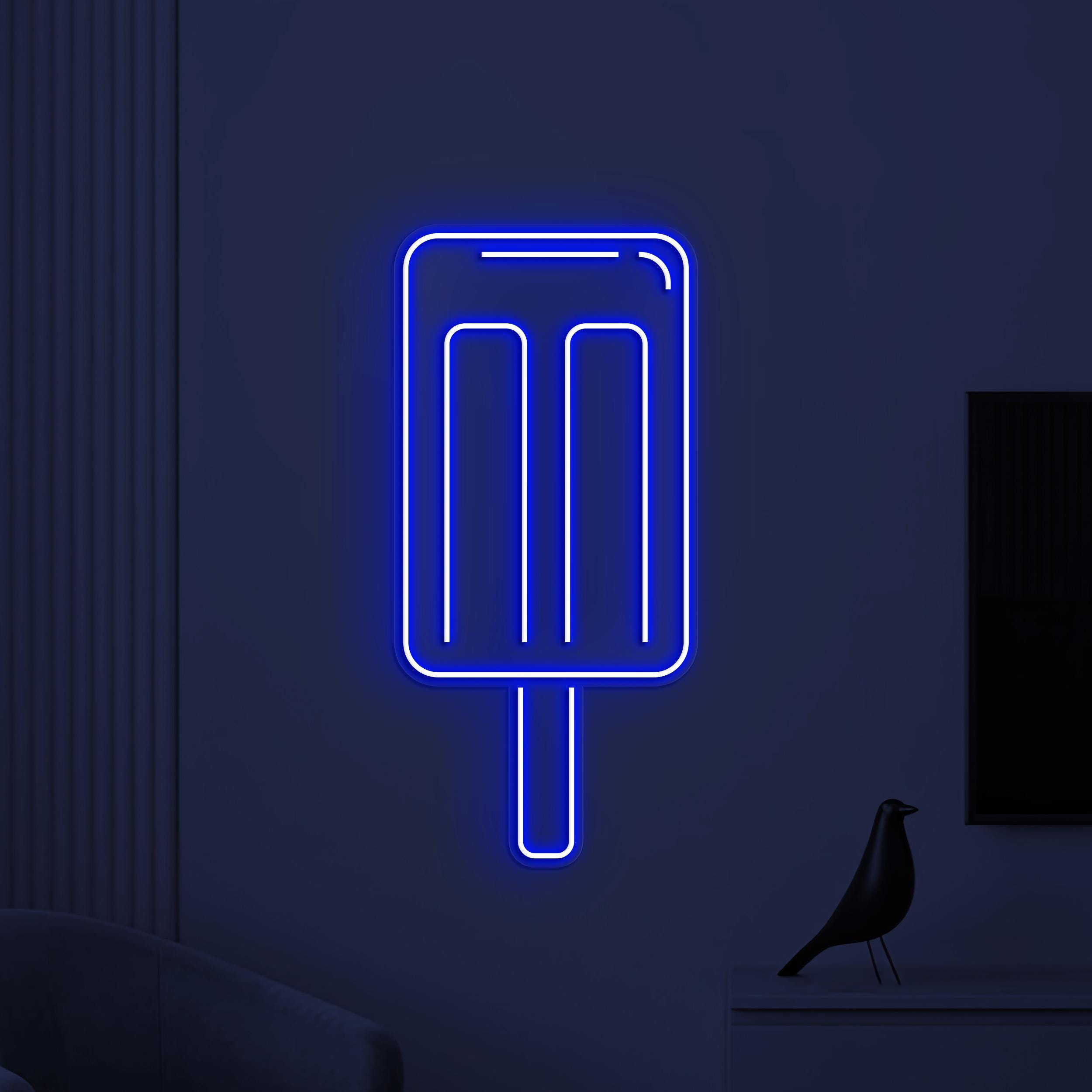 Popsicle Neon Sign, Popsicle LED Light, Ice Pop Wall Decor, Ice Cream Wall Art, Popsicle Shop Neon Light, Kids Room Decor, Popsicle Lover