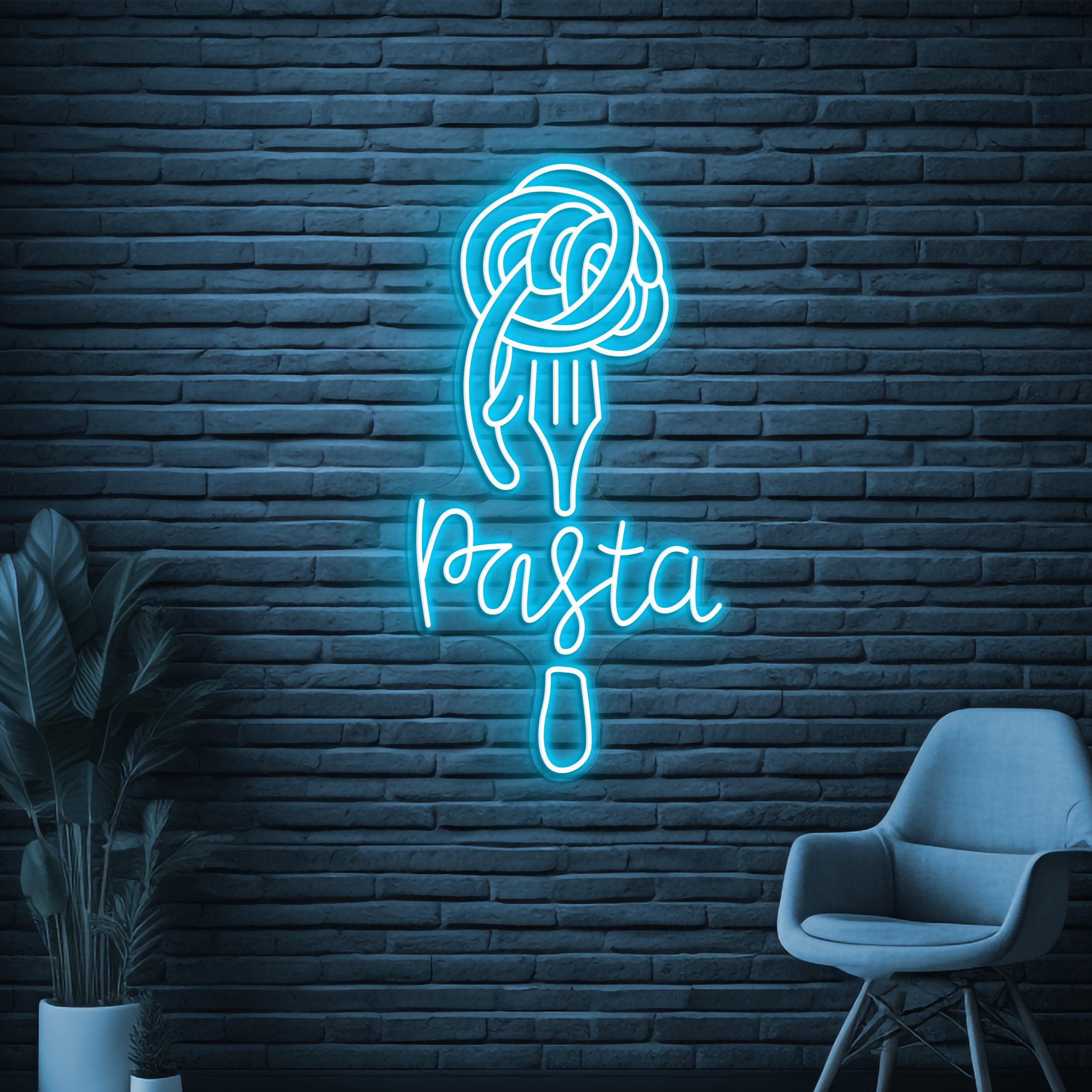 Pasta Neon Sign, Pasta LED Light, Restaurants Wall Decor, Pasta Shop Wall Art, Italian Pasta Neon Sign, Spaghetti Neon Light, Kitchen Decor