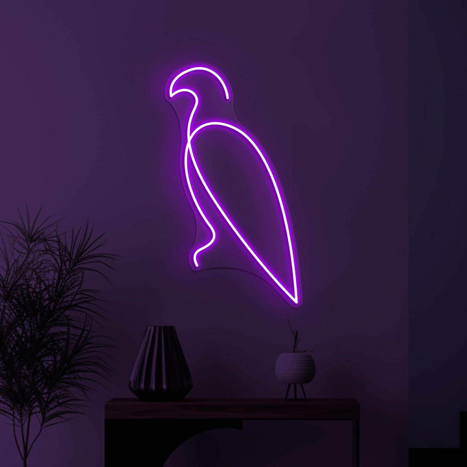 Eagle Neon Sign, Eagle LED Light, Bird Line LED Neon Art, Home Wall Decor, Wildlife Neon Light, Zoo Wall Art, Game Room Decor, Bird Neon Art
