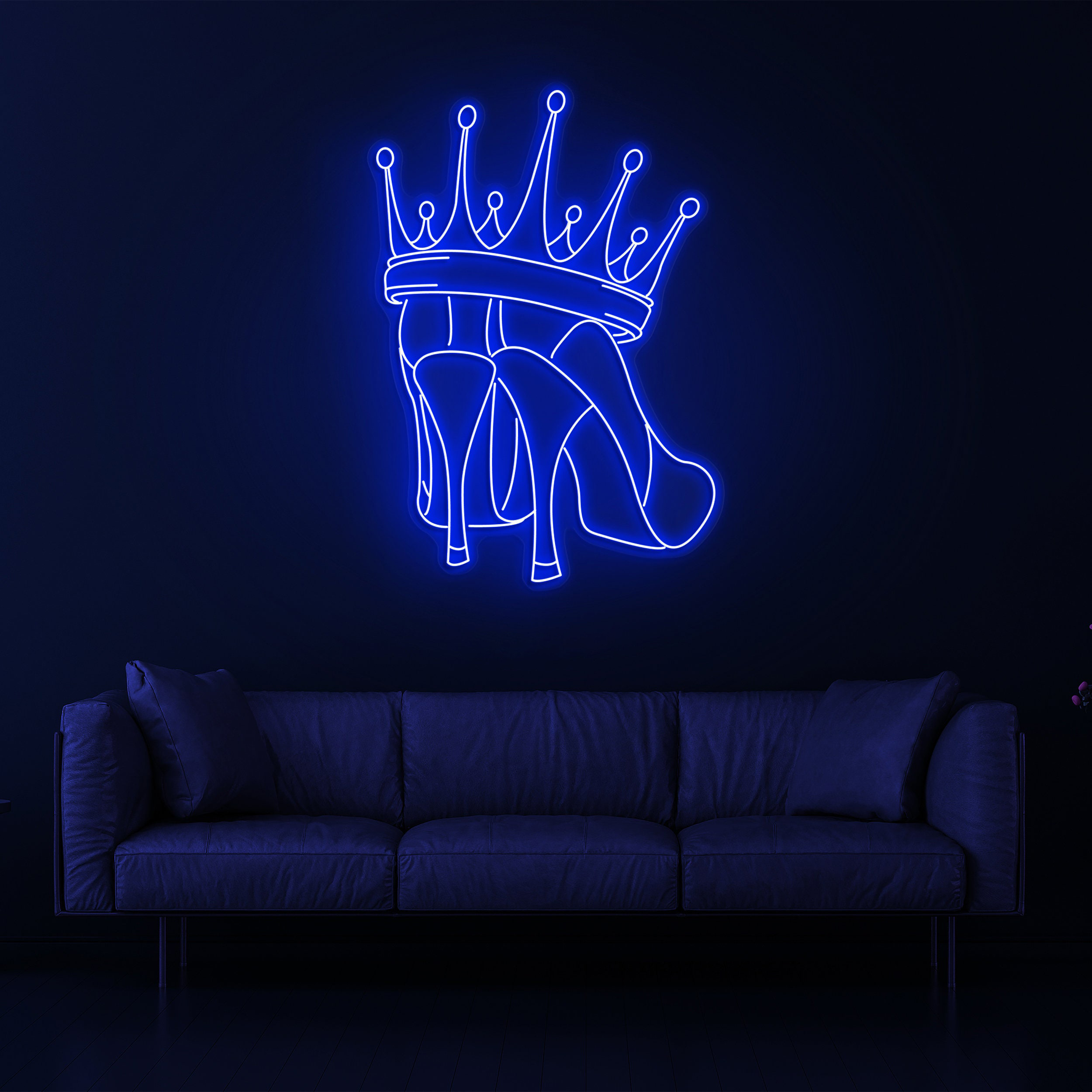 Queen Shoes Neon Sign, Crown Neon Light, Girly Bedroom and Salon Décor, Shoe Neon Sign for Weddings, Parties, Game Rooms, and More, Gift