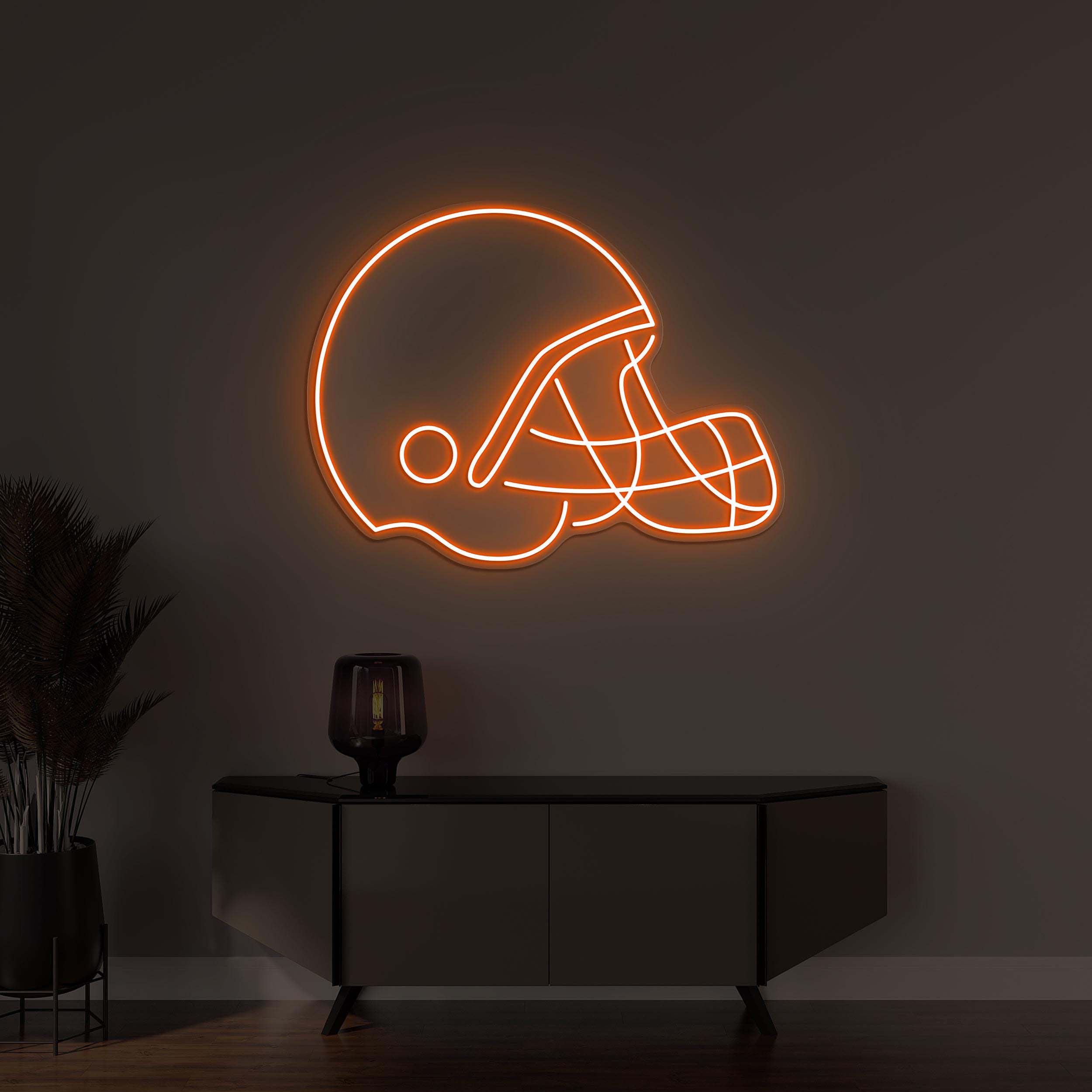 Football Helmet Neon Sign, Football Helmet LED Light, Football Club Wall Decor, Sports Shop Art, American Football Decor, Personalized Sign