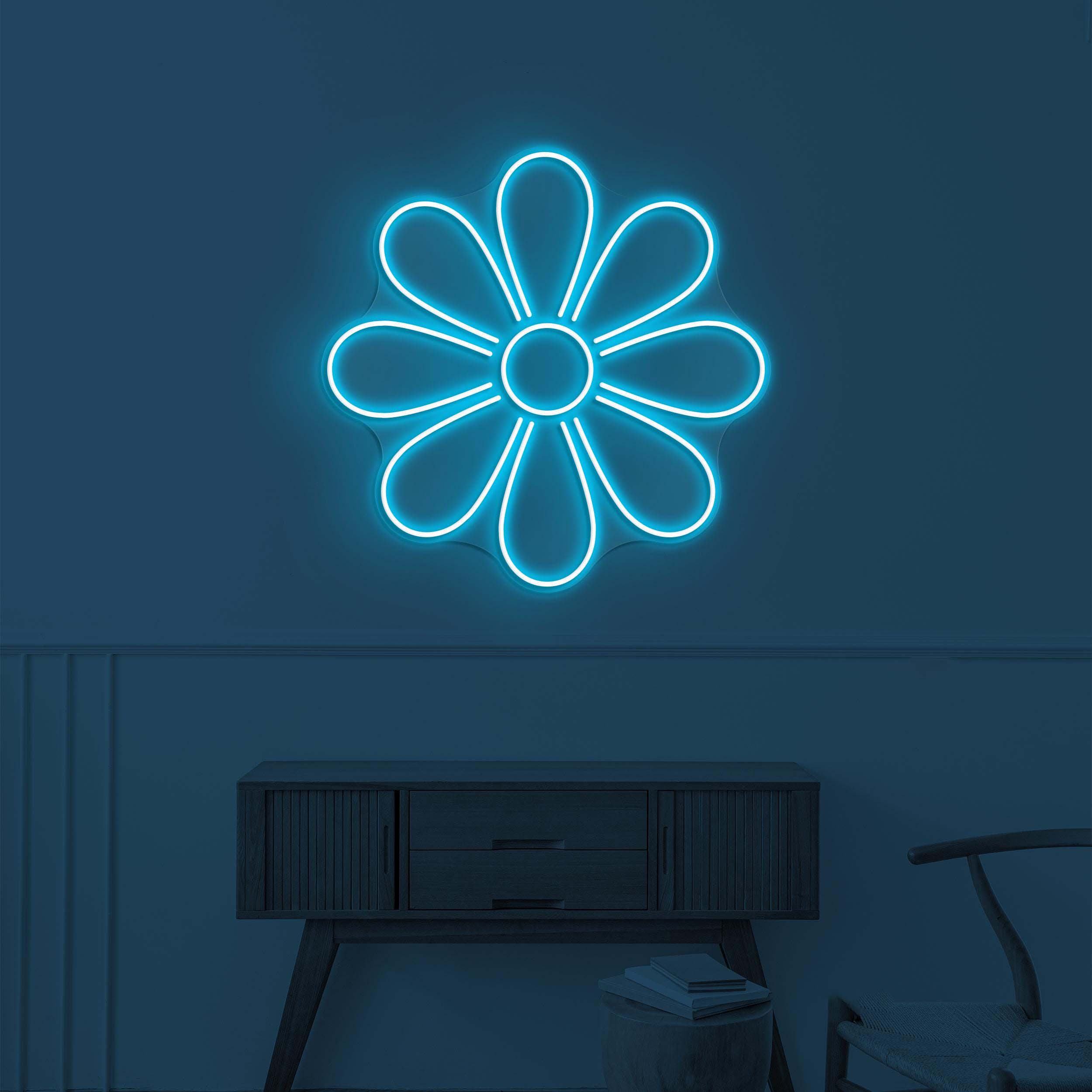 Flower Neon Sign, Flower LED Light, Flower Wall Decor, Custom Neon Sign, Home Wall Decor, Decoration for Party, Garden & Yard, Gift for Her