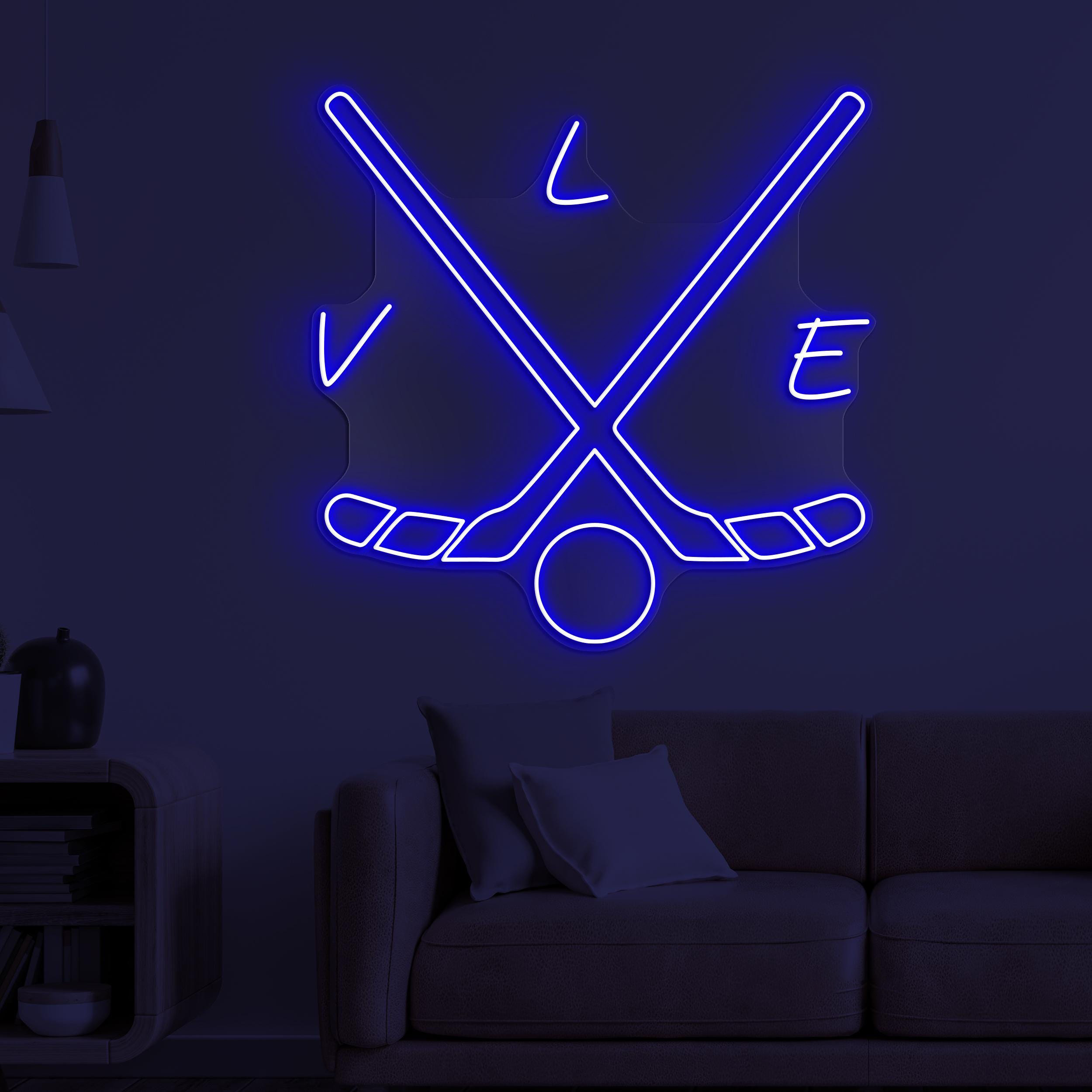 Hockey Neon Sign, Hockey LED Light, Hockey Club Wall Decor, Hockey Love Wall Art, Game Room Neon Light, Sports Shop Led Light, Hockey Lover