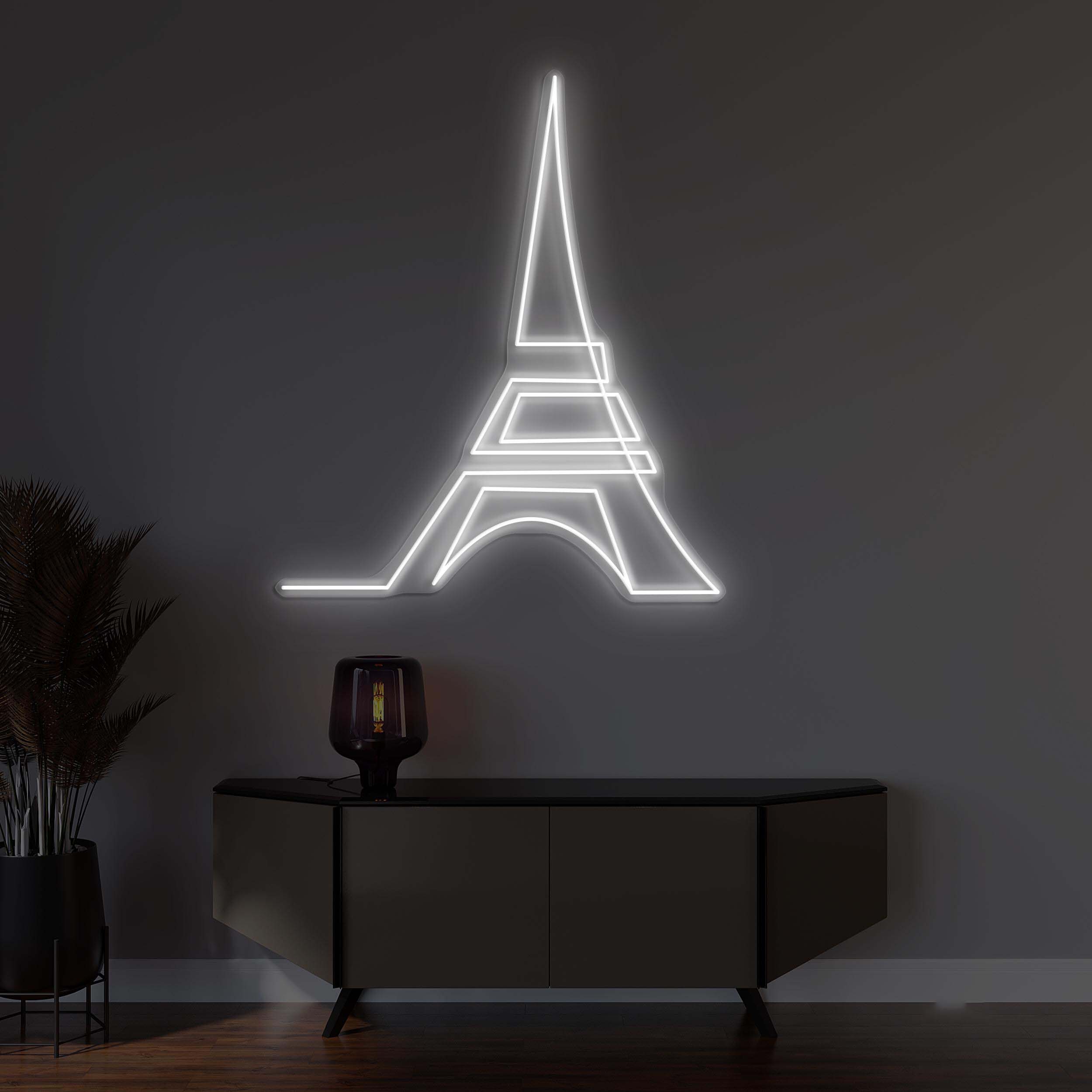 Eiffel Tower Neon Sign, Eiffel Tower LED Light, Eiffel Tower Wall Decor, Paris Neon Light, France Neon Sign, Decor for Office, Home, & Cafe