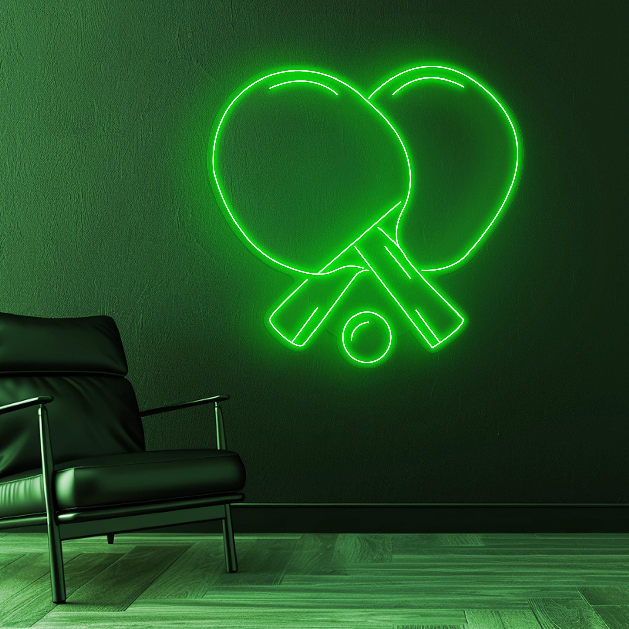 Table Tennis Neon Sign, Table Tennis LED Light, Ping Pong LED Neon Art, Home Wall Decor, Sports Shop Decor, Custom Sign, Table Tennis Lover